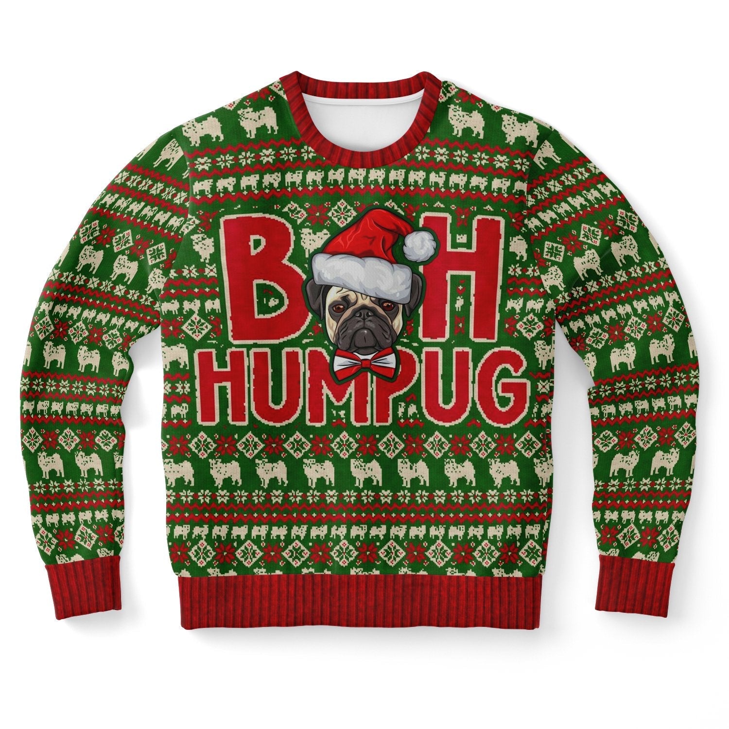 bah humpug pug christmas sweater ugly festive apparel for dog lovers 6duta