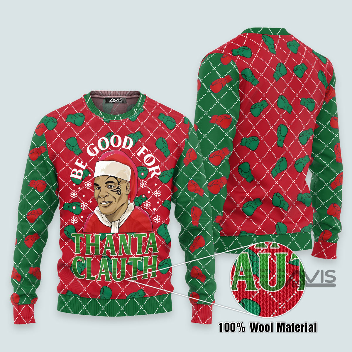 Be Good For Thanta Cluath Christmas Ugly Sweater – Festive Holiday Sweater for Men and Women