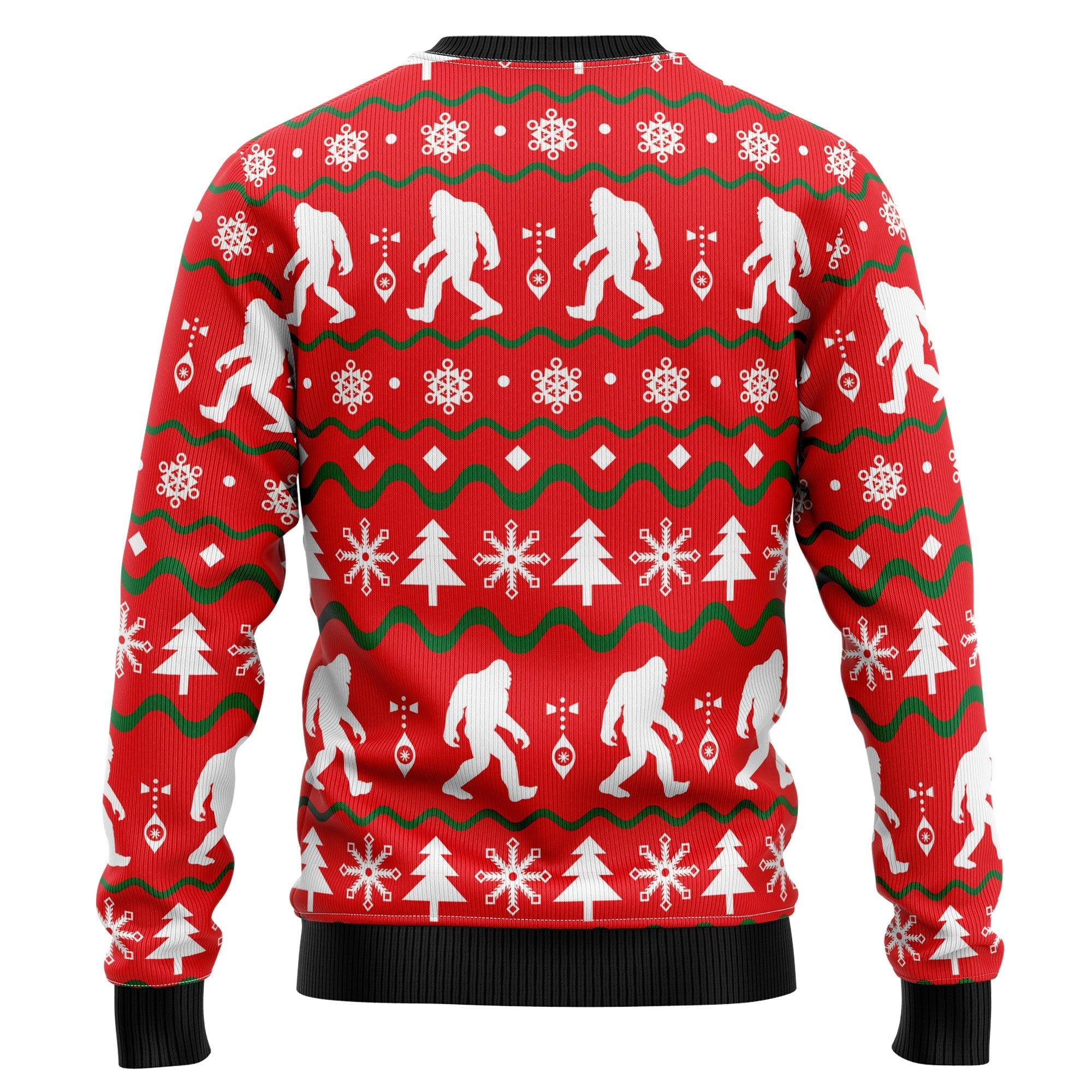 Bigfoot Christmas Sweater – Ugly Holiday Sweater for Men and Women