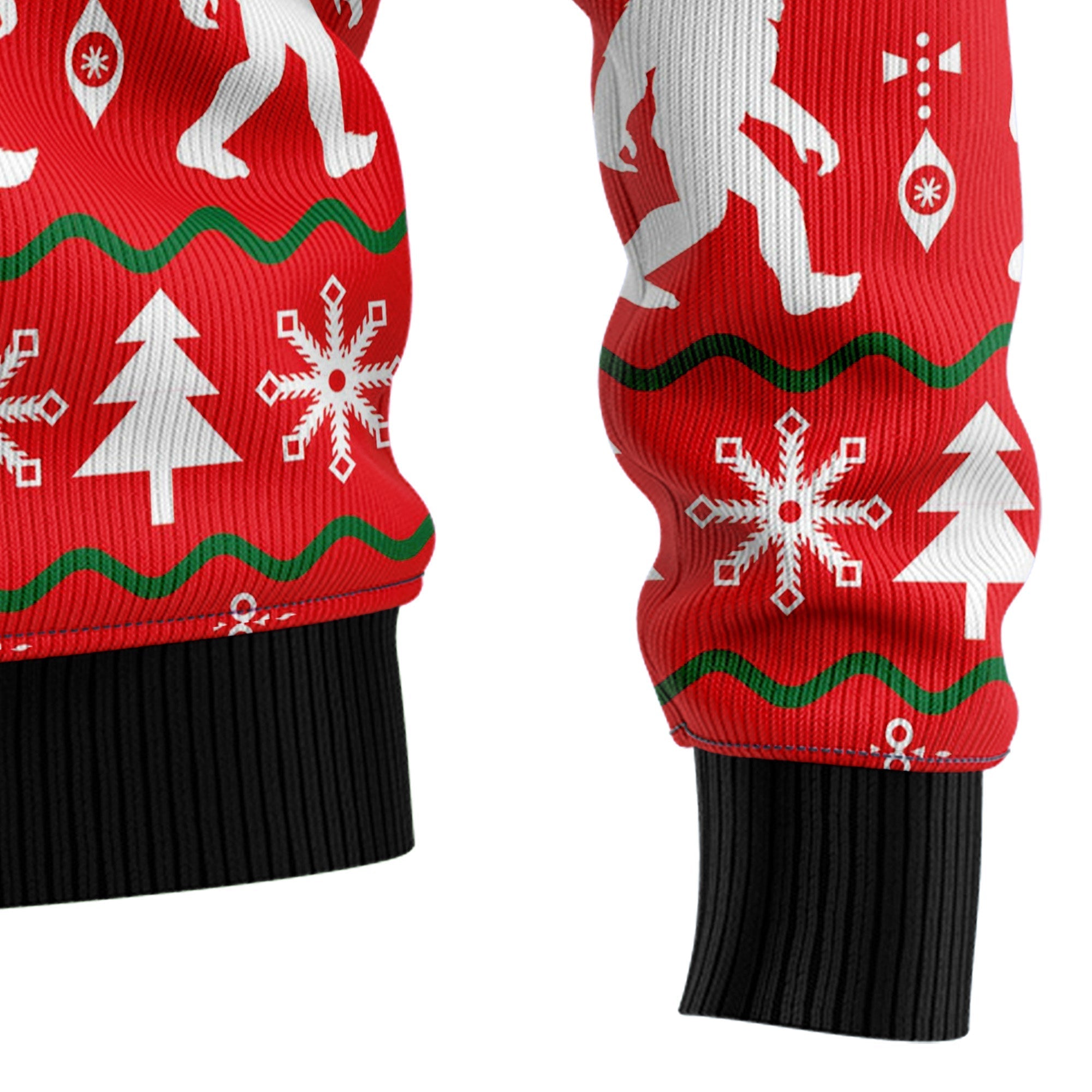 Bigfoot Christmas Sweater – Ugly Holiday Sweater for Men and Women