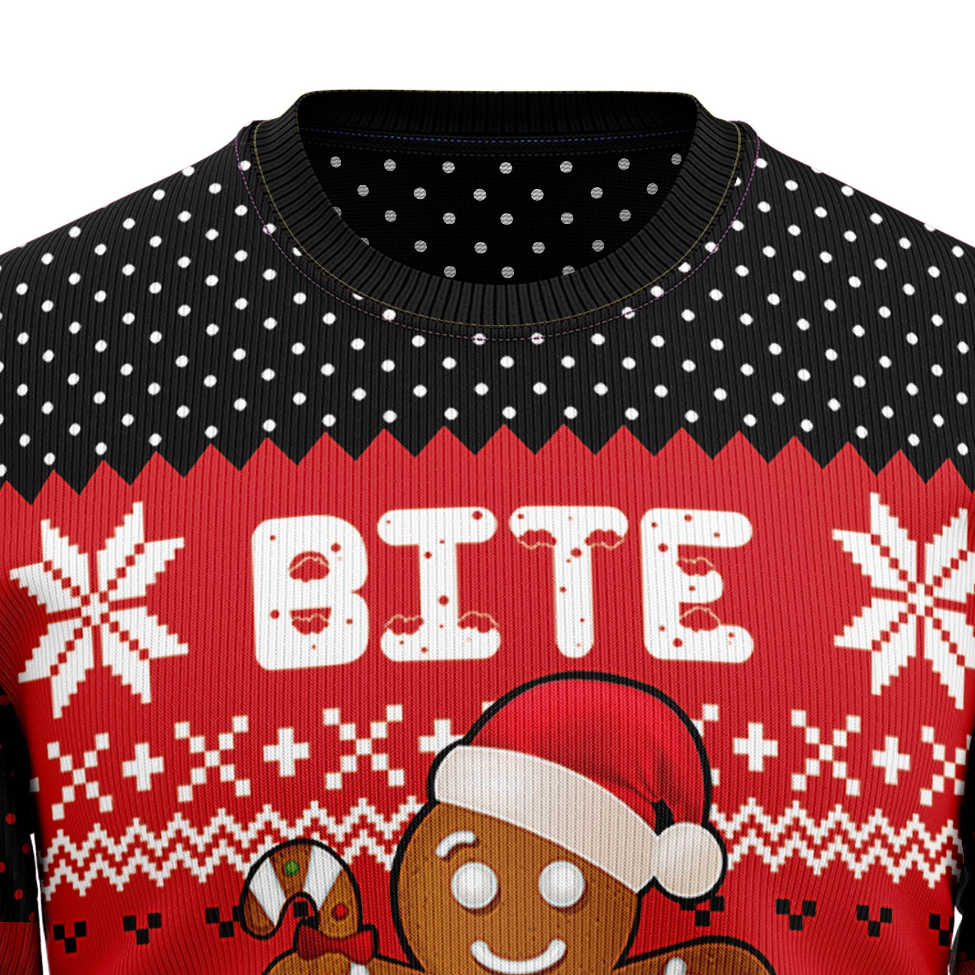 Bite Me Christmas Ugly Sweater for Men and Women