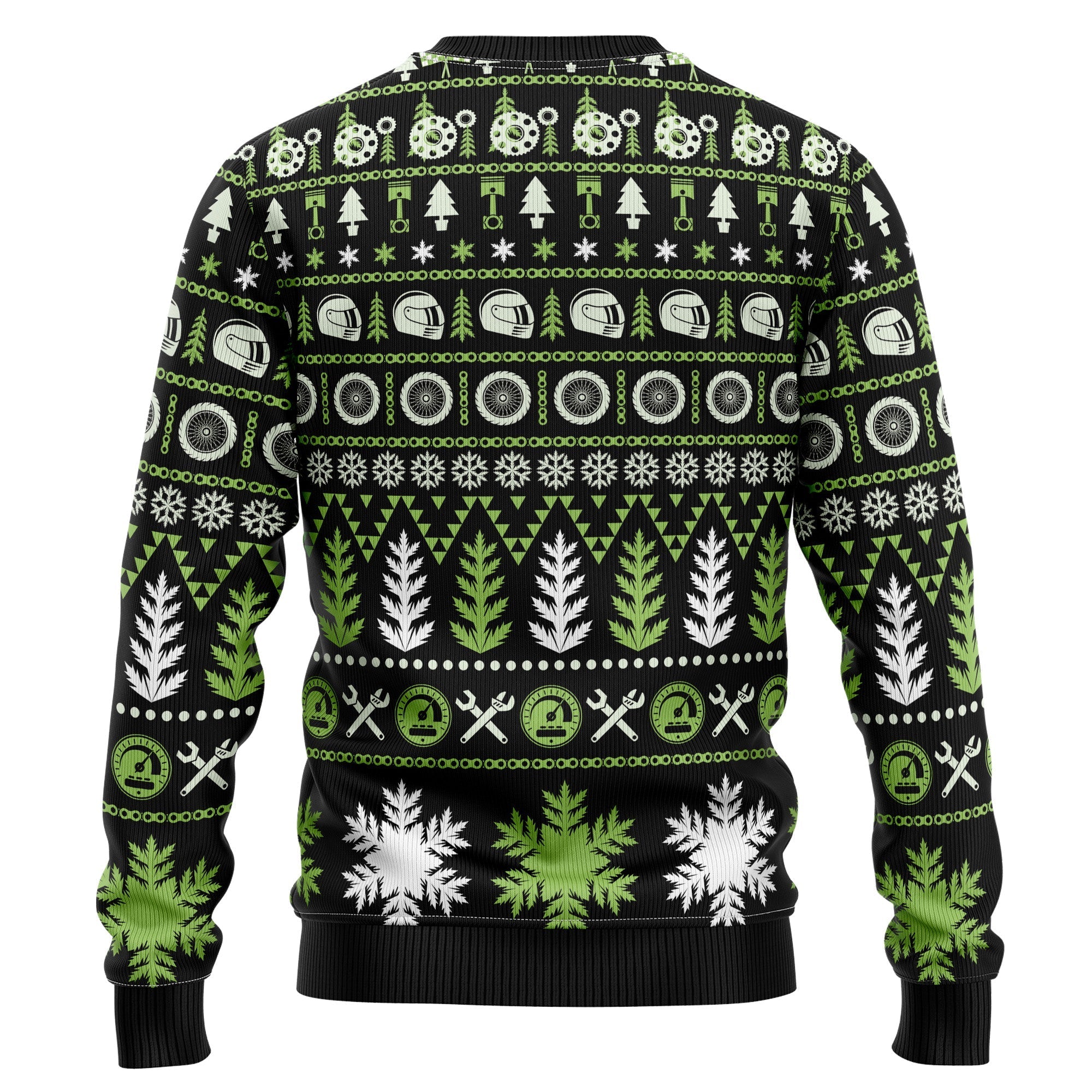 Braaap Moto Festive Ugly Christmas Sweater for Motorcycle Enthusiasts