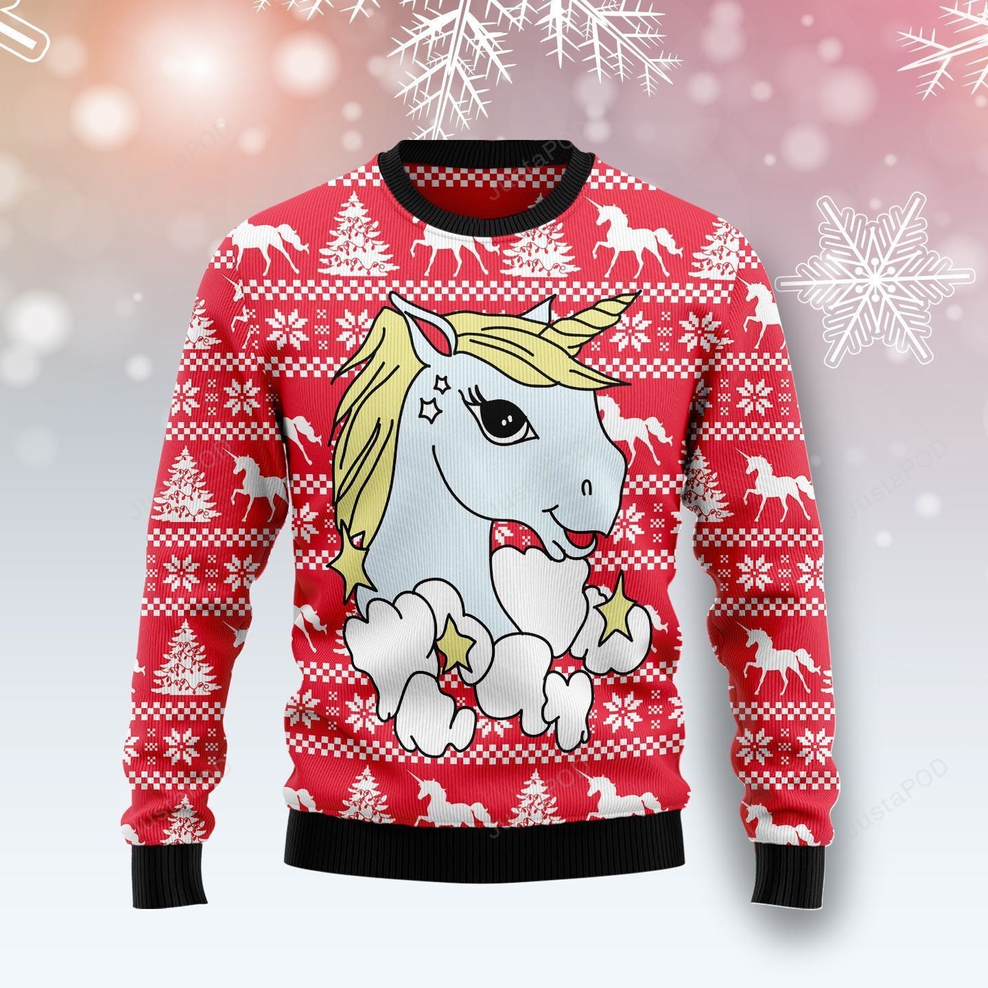 charming unicorn christmas sweater 5fdif