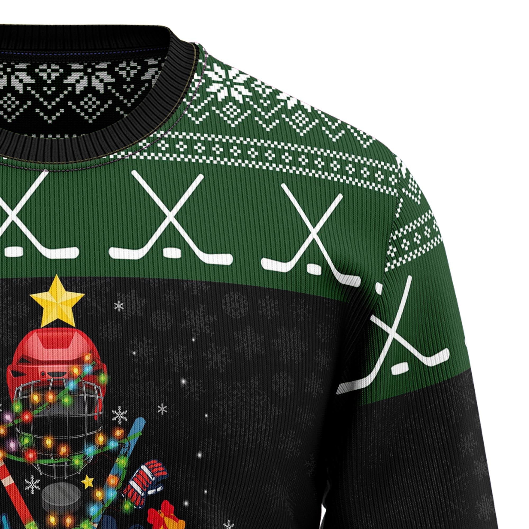 Christmas Hockey Ugly Sweater for Sports Fans