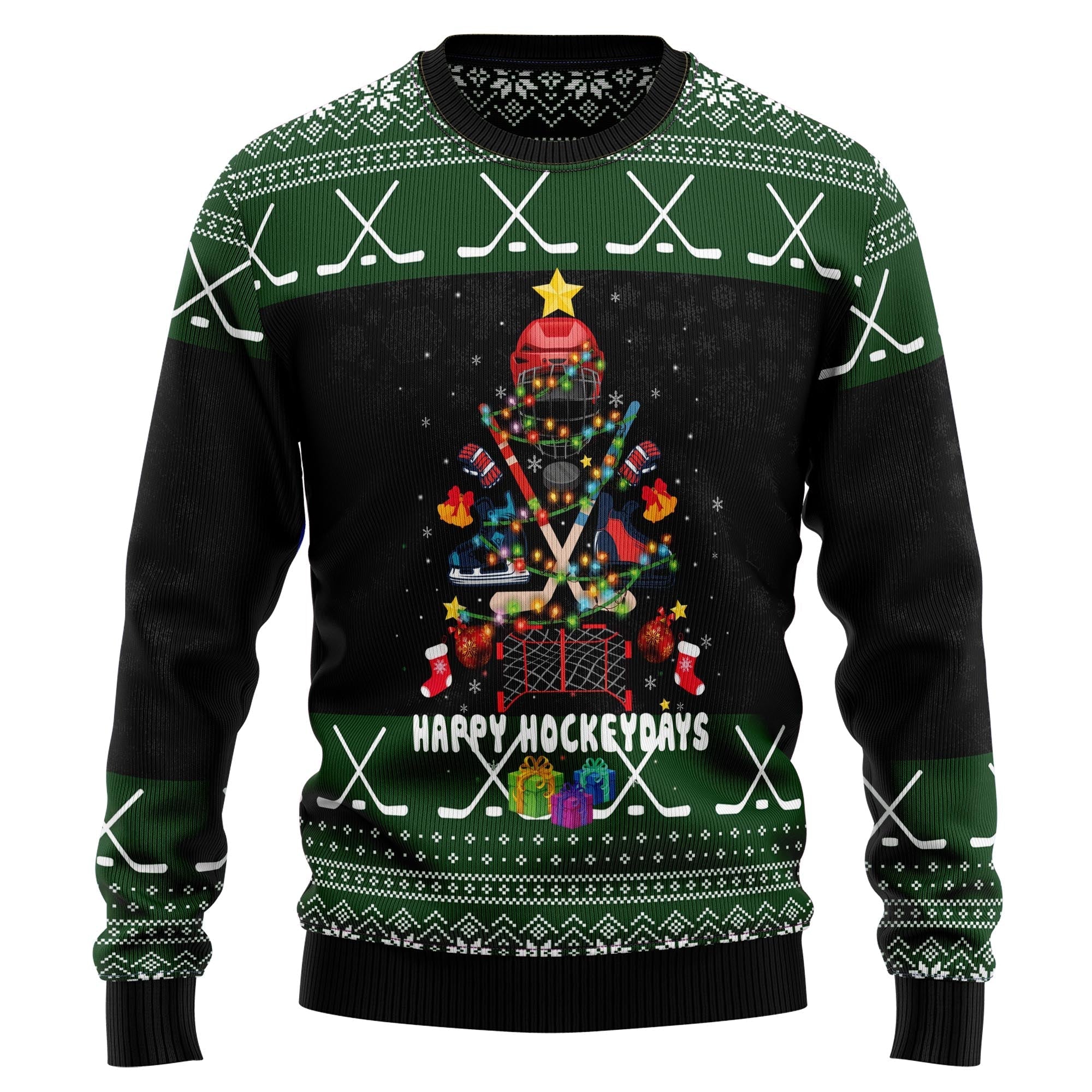 christmas hockey ugly sweater for sports fans anp1e