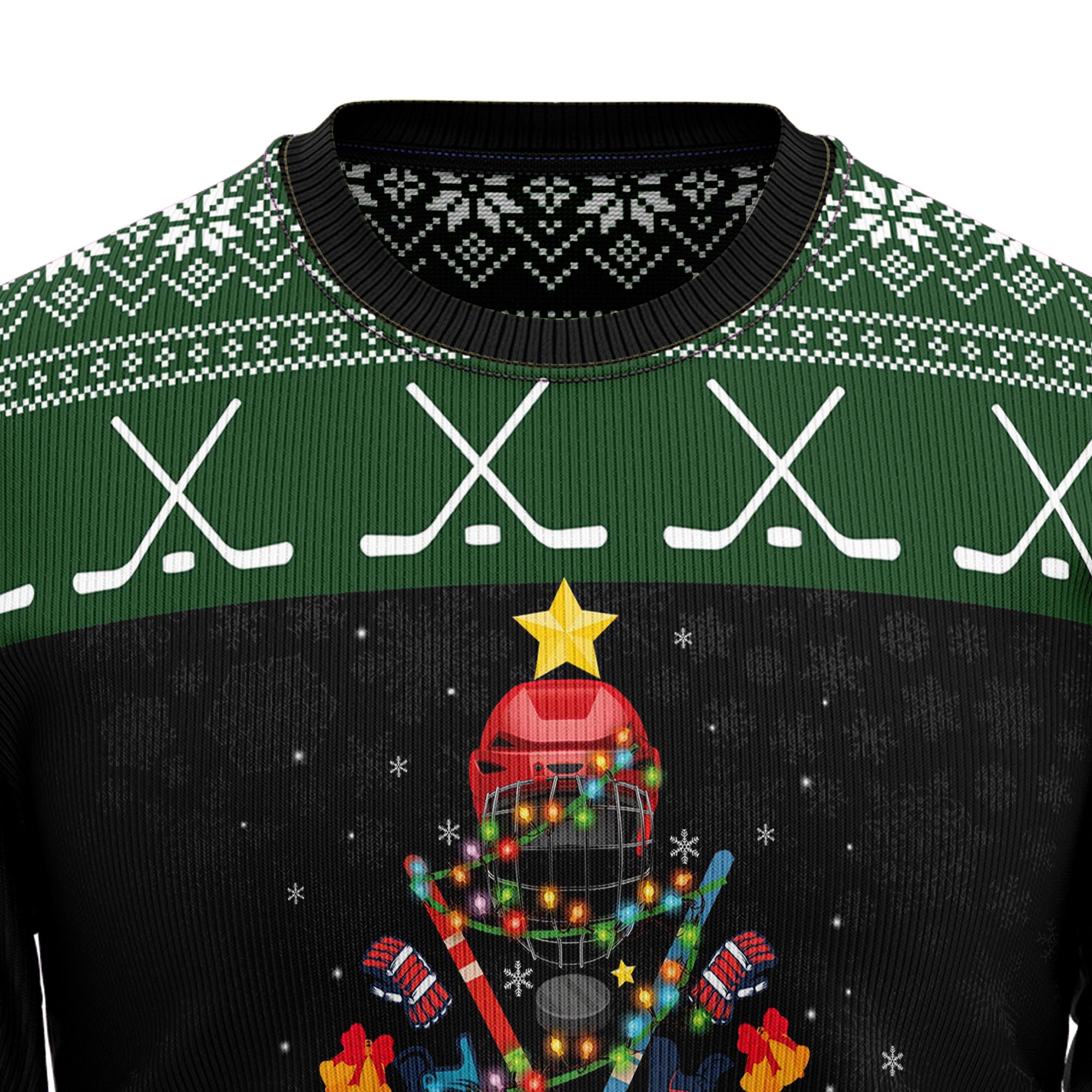 Christmas Hockey Ugly Sweater for Sports Fans