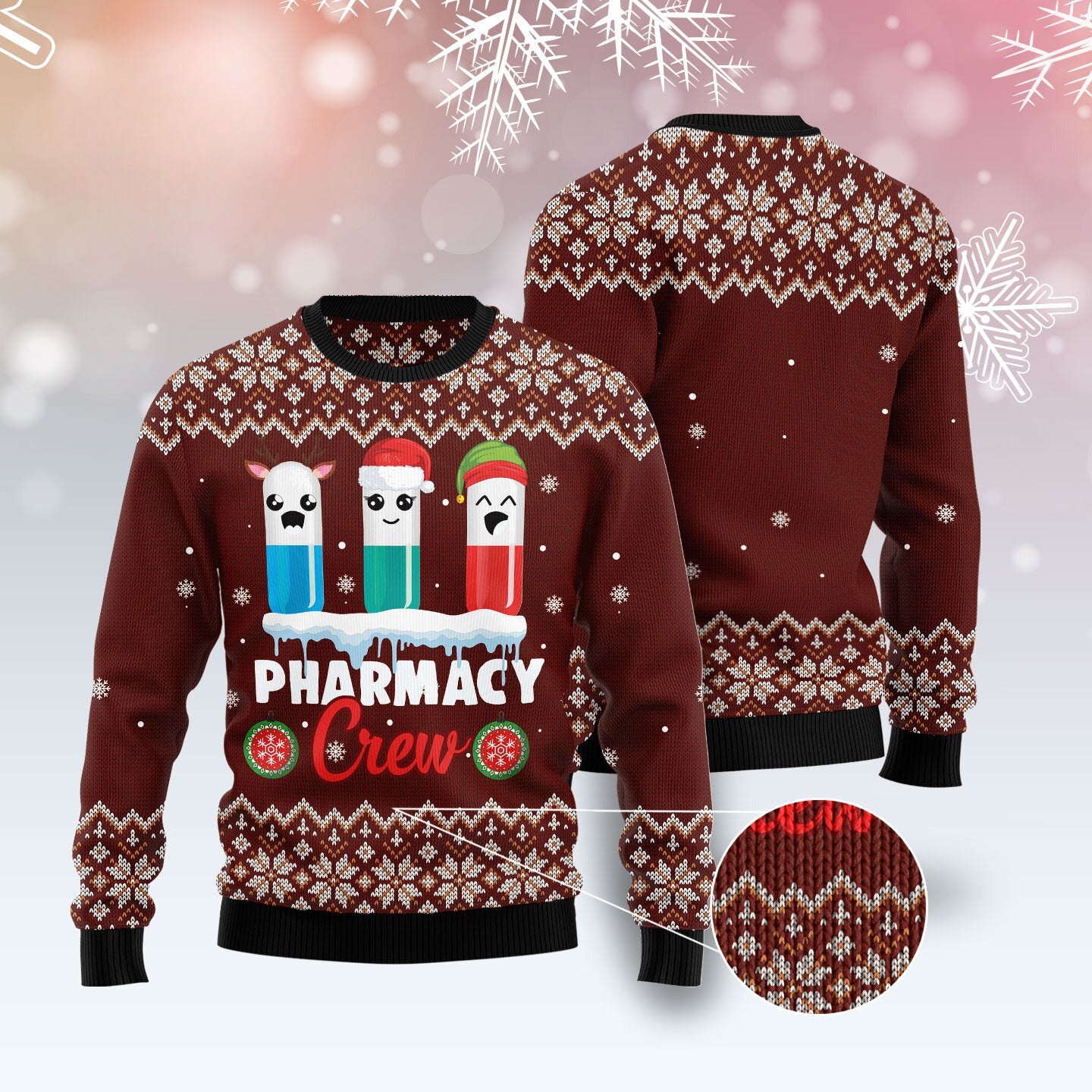 Christmas Pharmacy Team Ugly Sweater