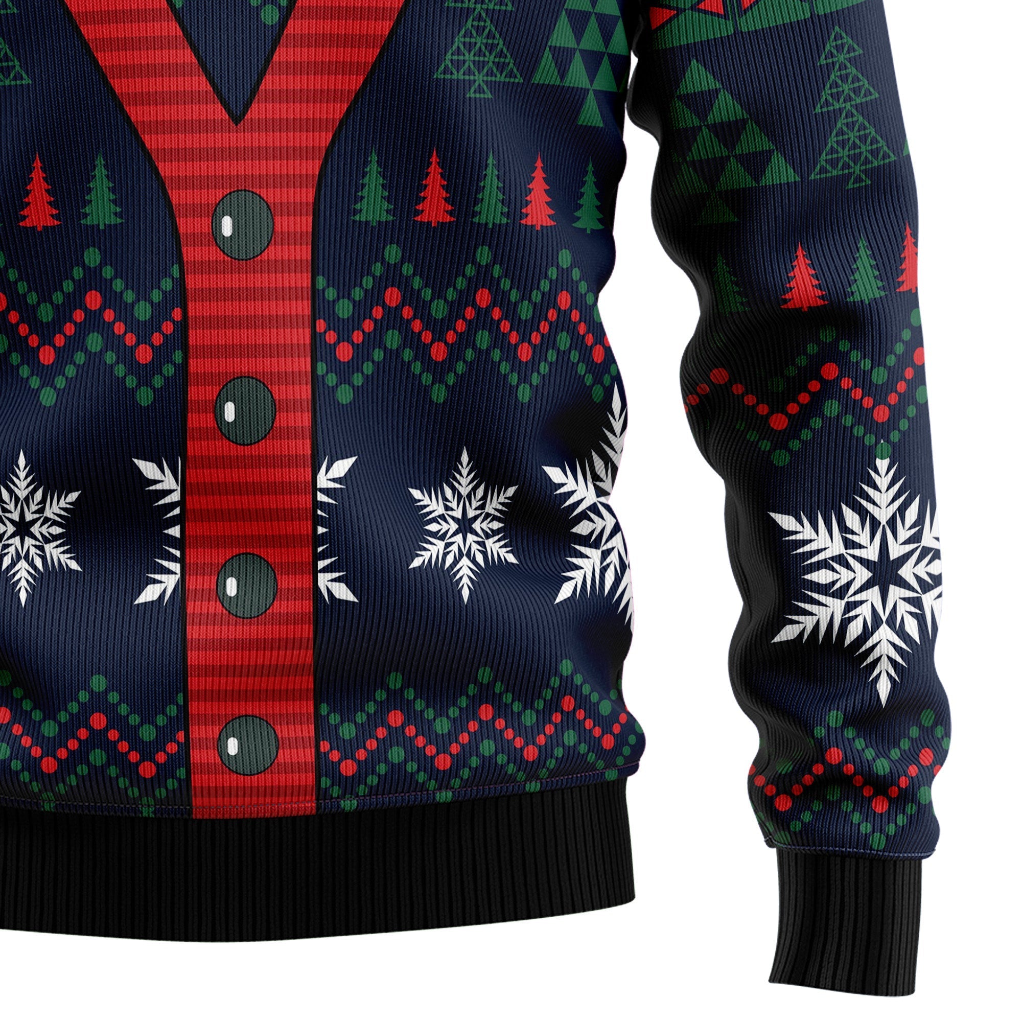 Christmas Themed Ugly Sweater Cardigan