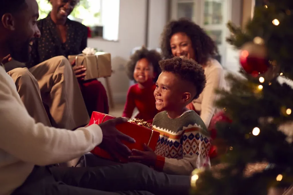 warmth and joy as the family celebrates the holiday together