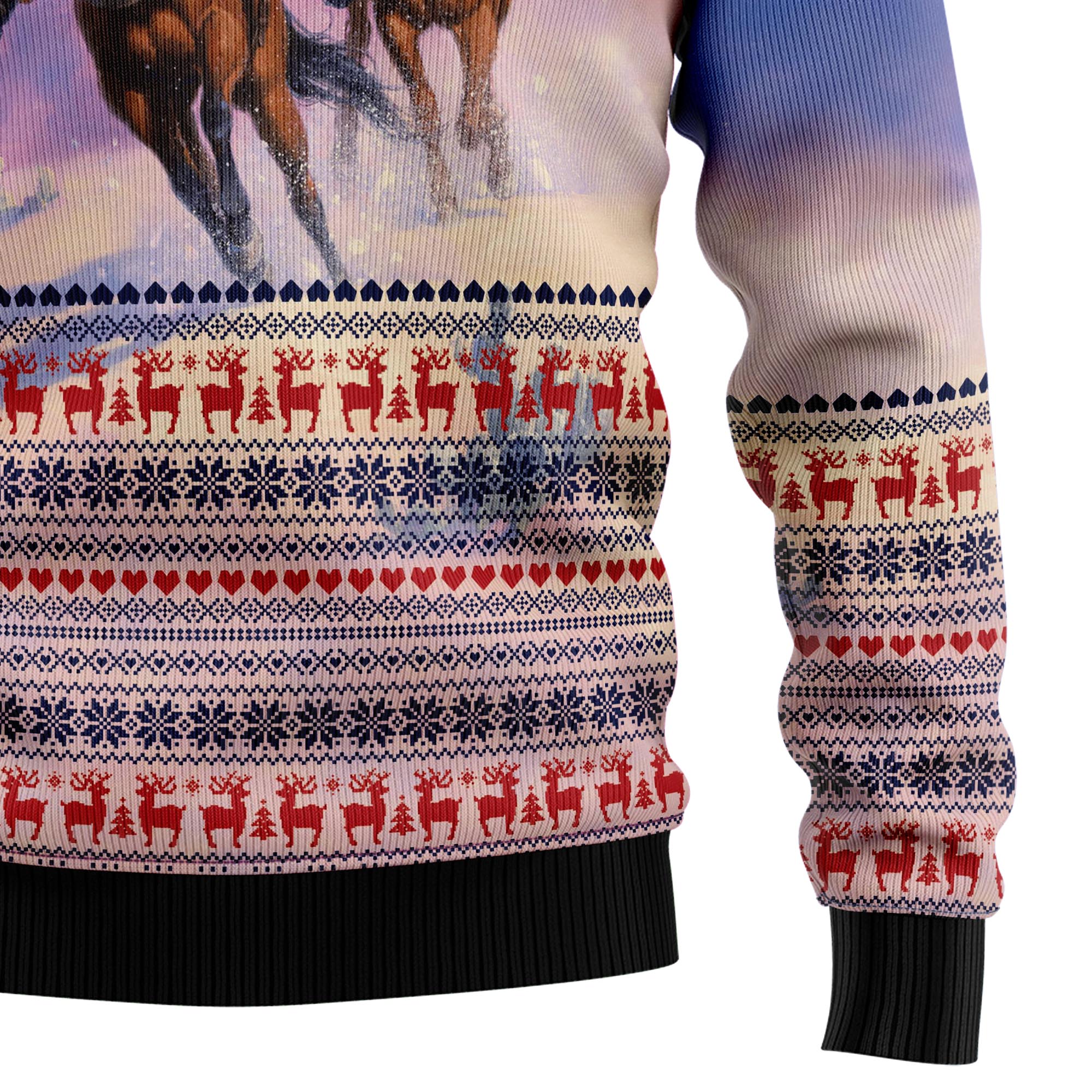 Cowboy Santa Claus Christmas Ugly Sweater for Men and Women