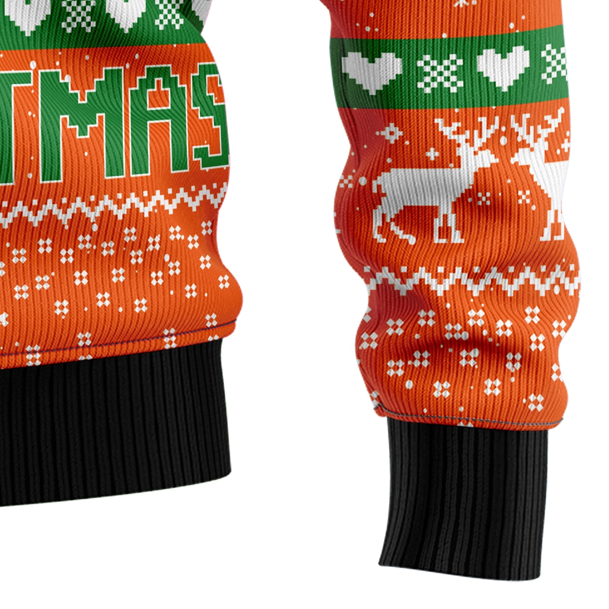 Deer Merry Huntmas Festive Ugly Christmas Sweater for Men and Women