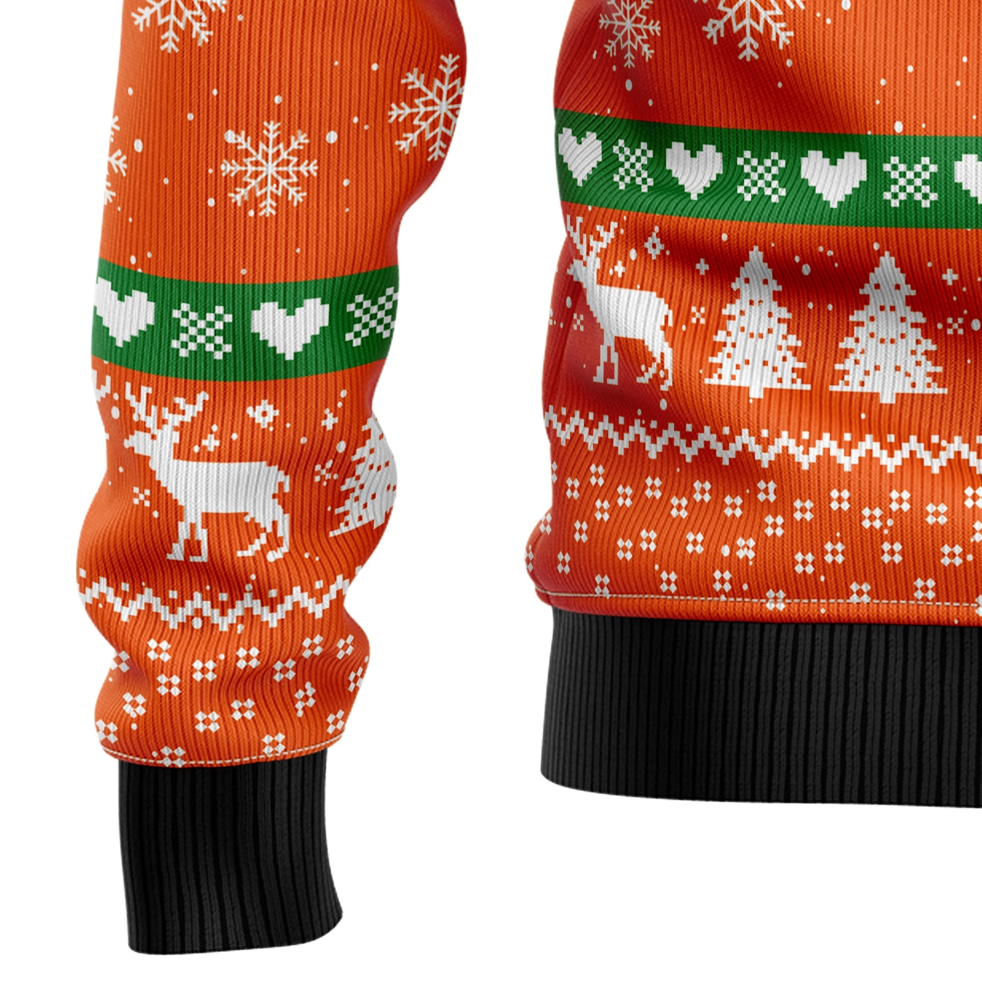 Deer Merry Huntmas Festive Ugly Christmas Sweater for Men and Women