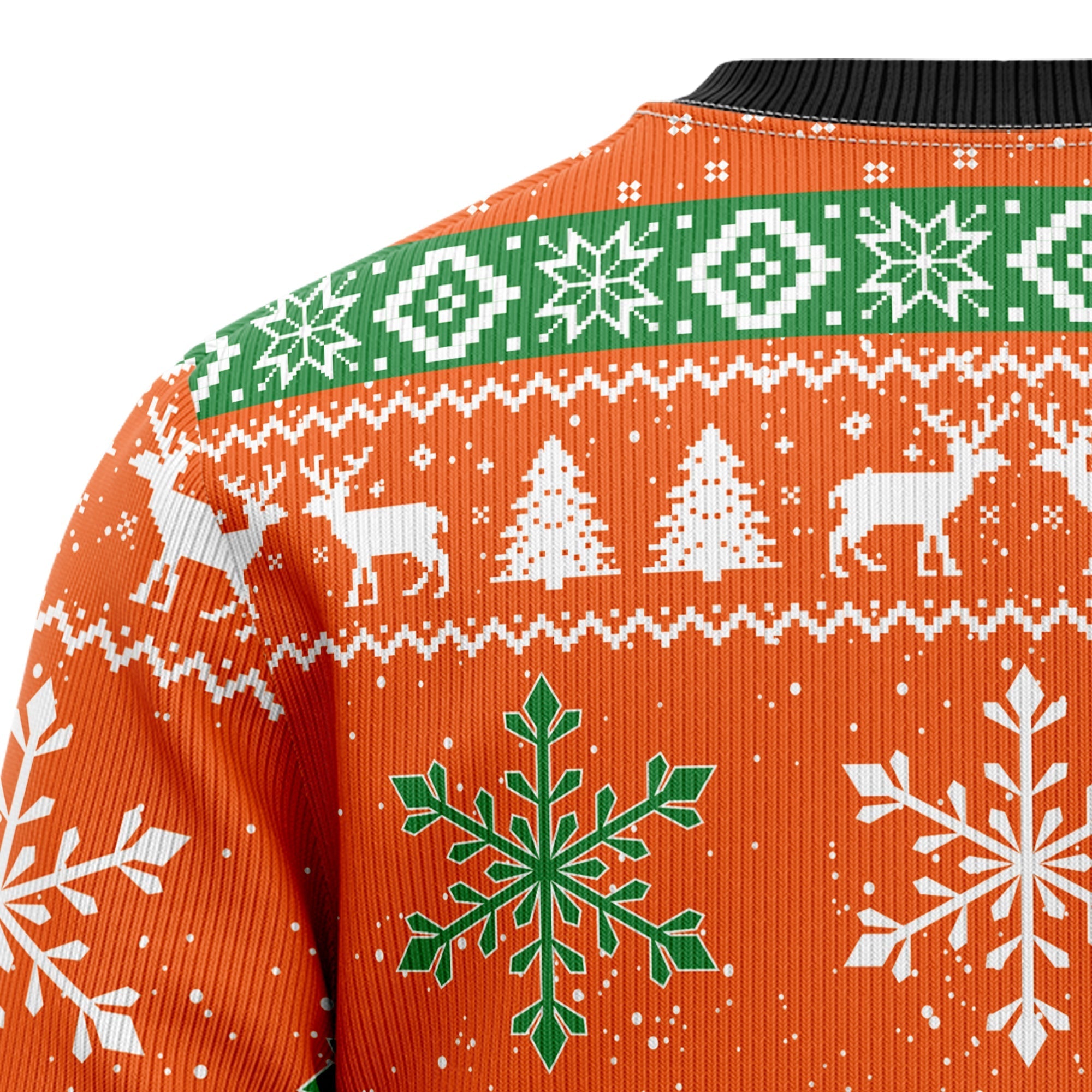 Deer Merry Huntmas Festive Ugly Christmas Sweater for Men and Women