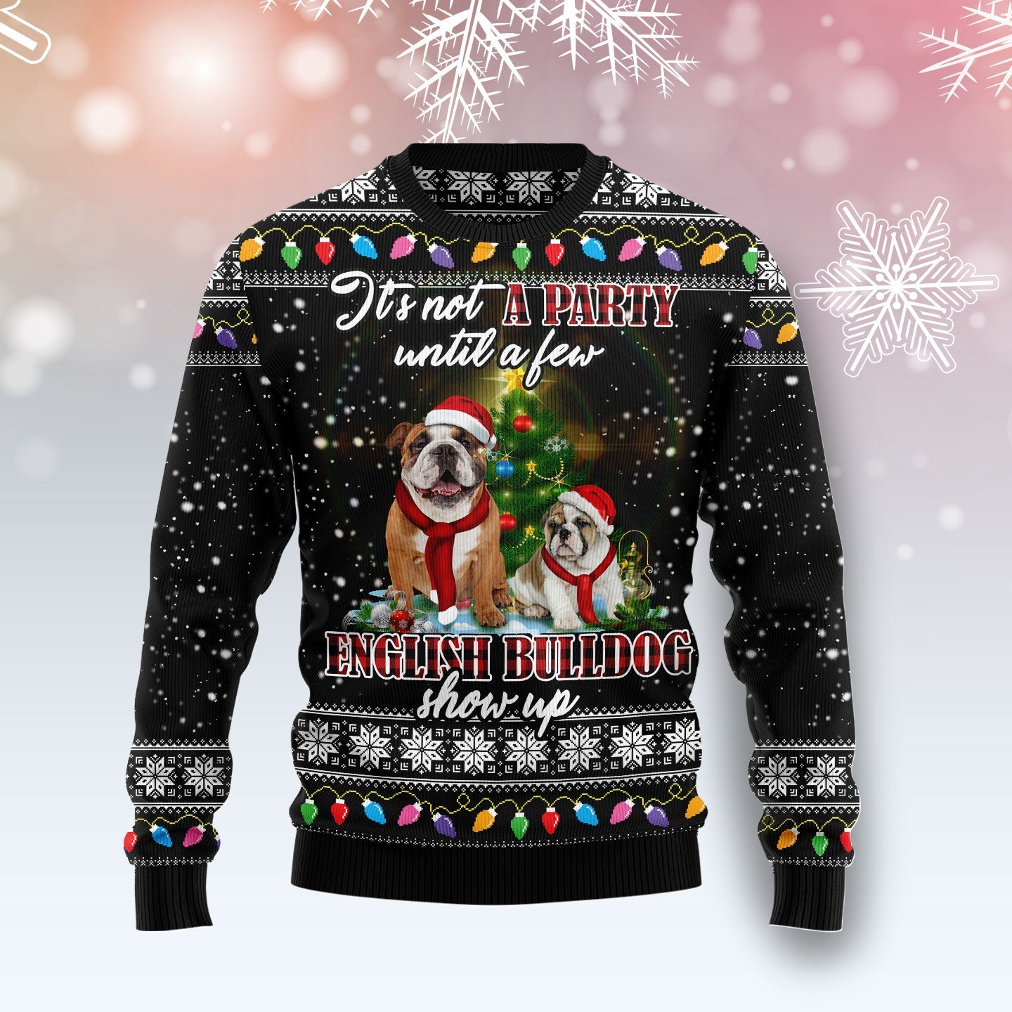 english bulldog ugly christmas sweater for dogs enrba