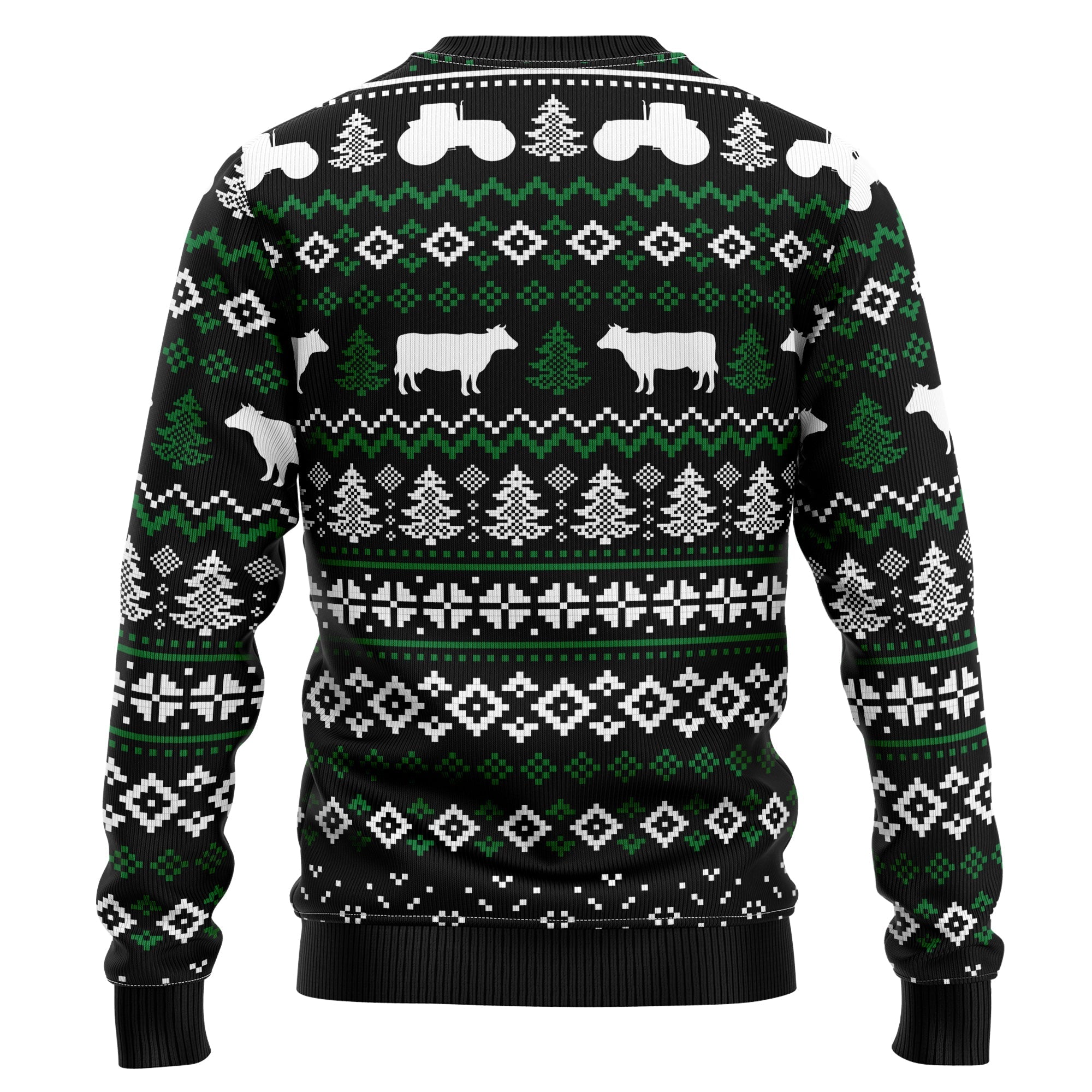 Festive Cow Heifer Christmas Sweater for Holiday Parties