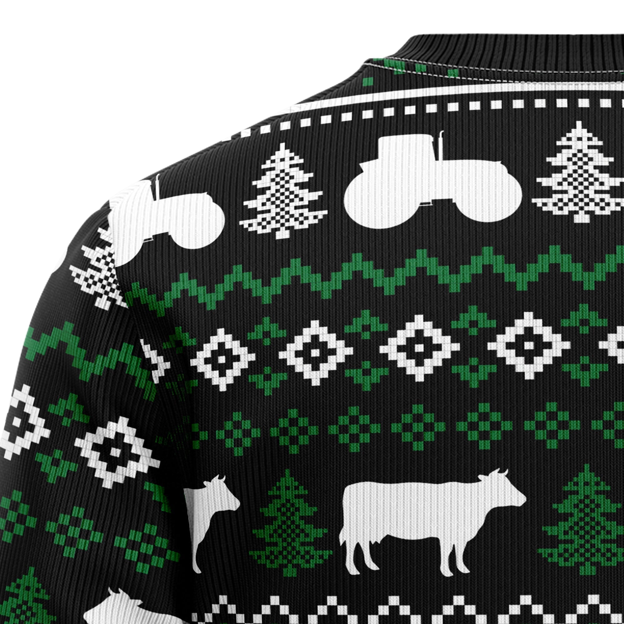 Festive Cow Heifer Christmas Sweater for Holiday Parties