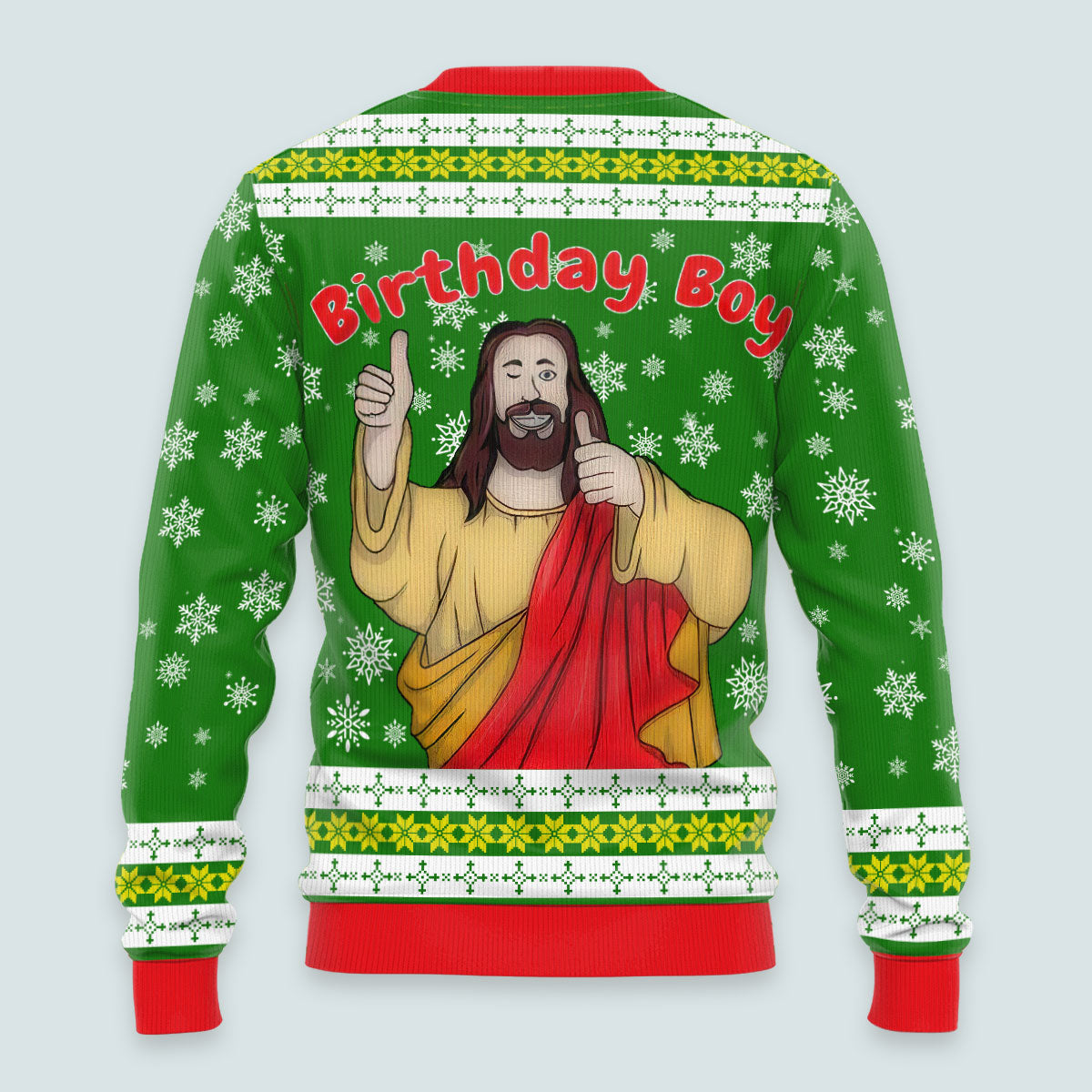 Funny Birthday Boy Jesus Ugly Christmas Sweater