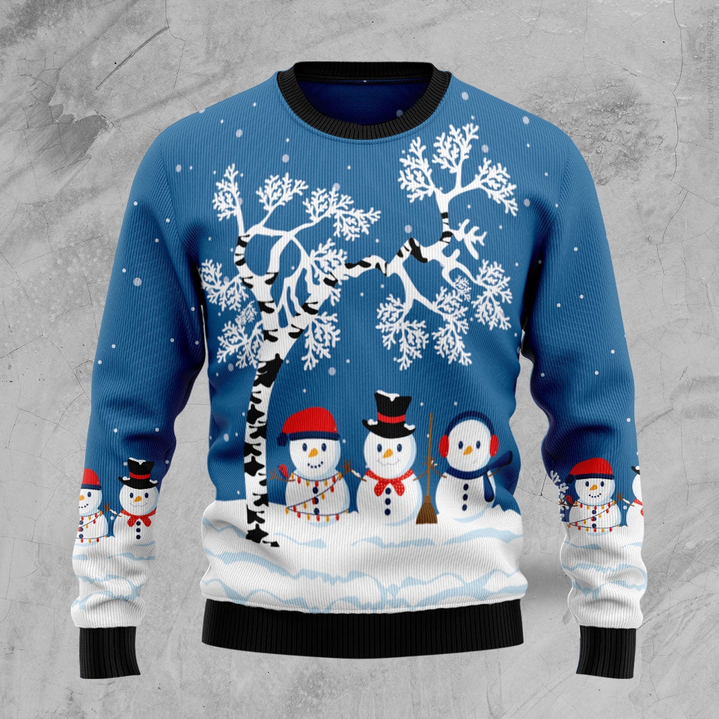 funny blue snowman ugly christmas sweater for women dogkv