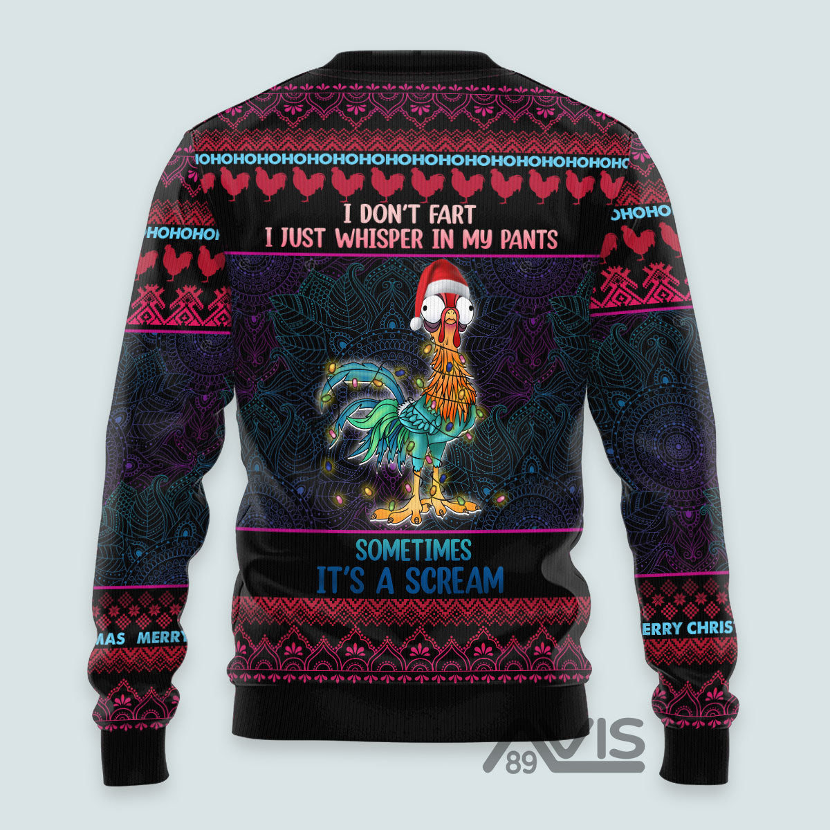 Funny Christmas Chicken Ugly Sweater for Men and Women