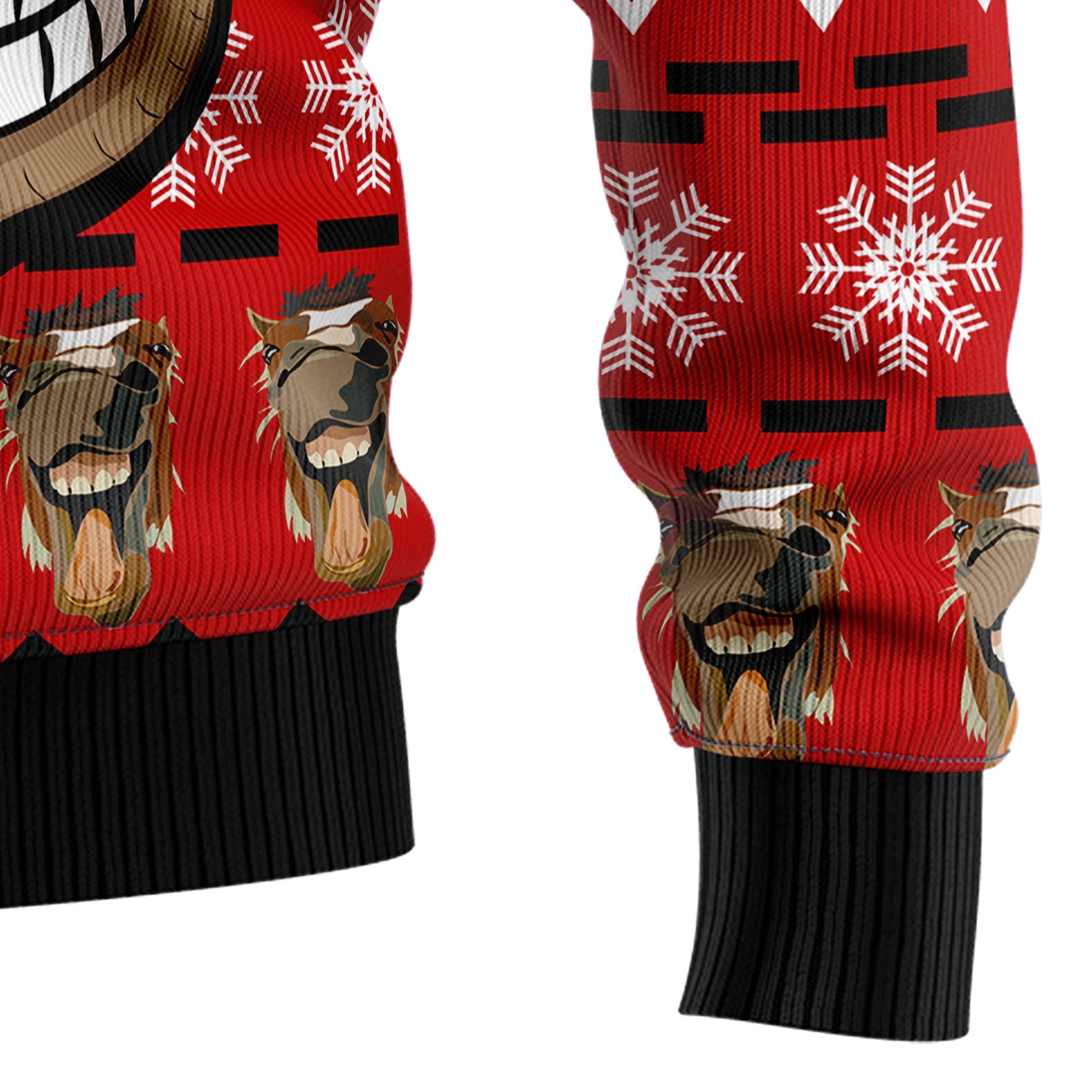 Funny Christmas Horse Ugly Sweater for Holiday Cheer