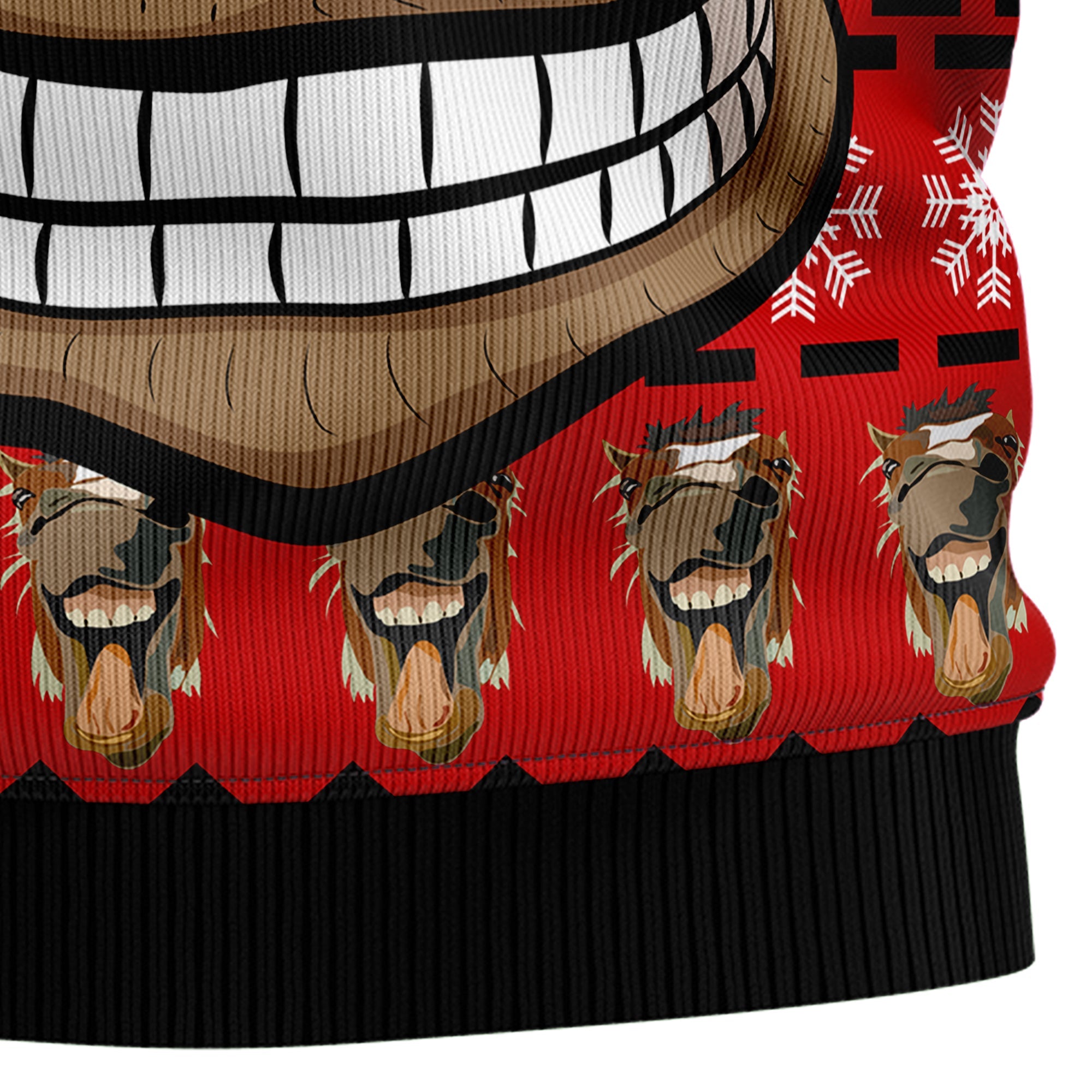 Funny Christmas Horse Ugly Sweater for Holiday Cheer