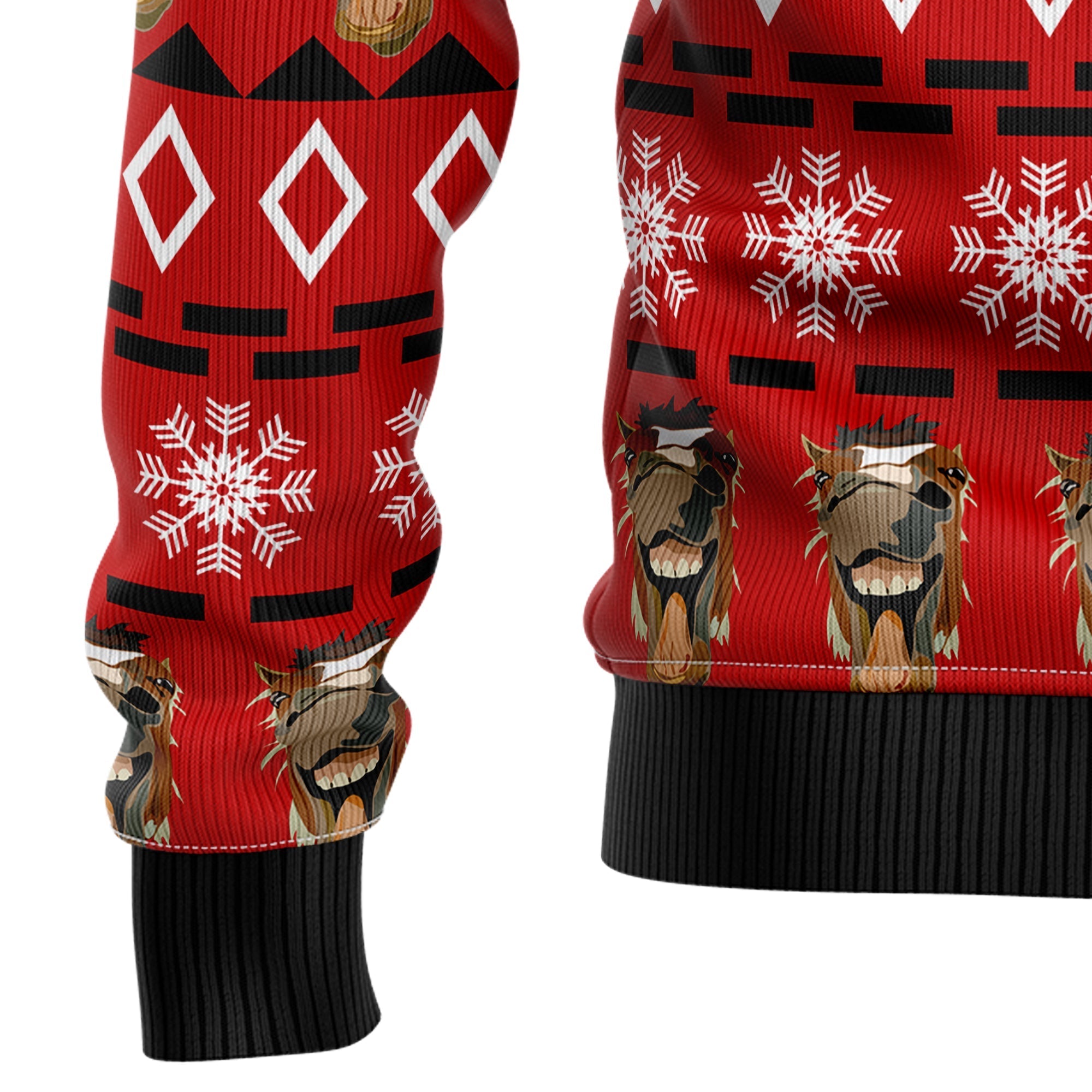 Funny Christmas Horse Ugly Sweater for Holiday Cheer