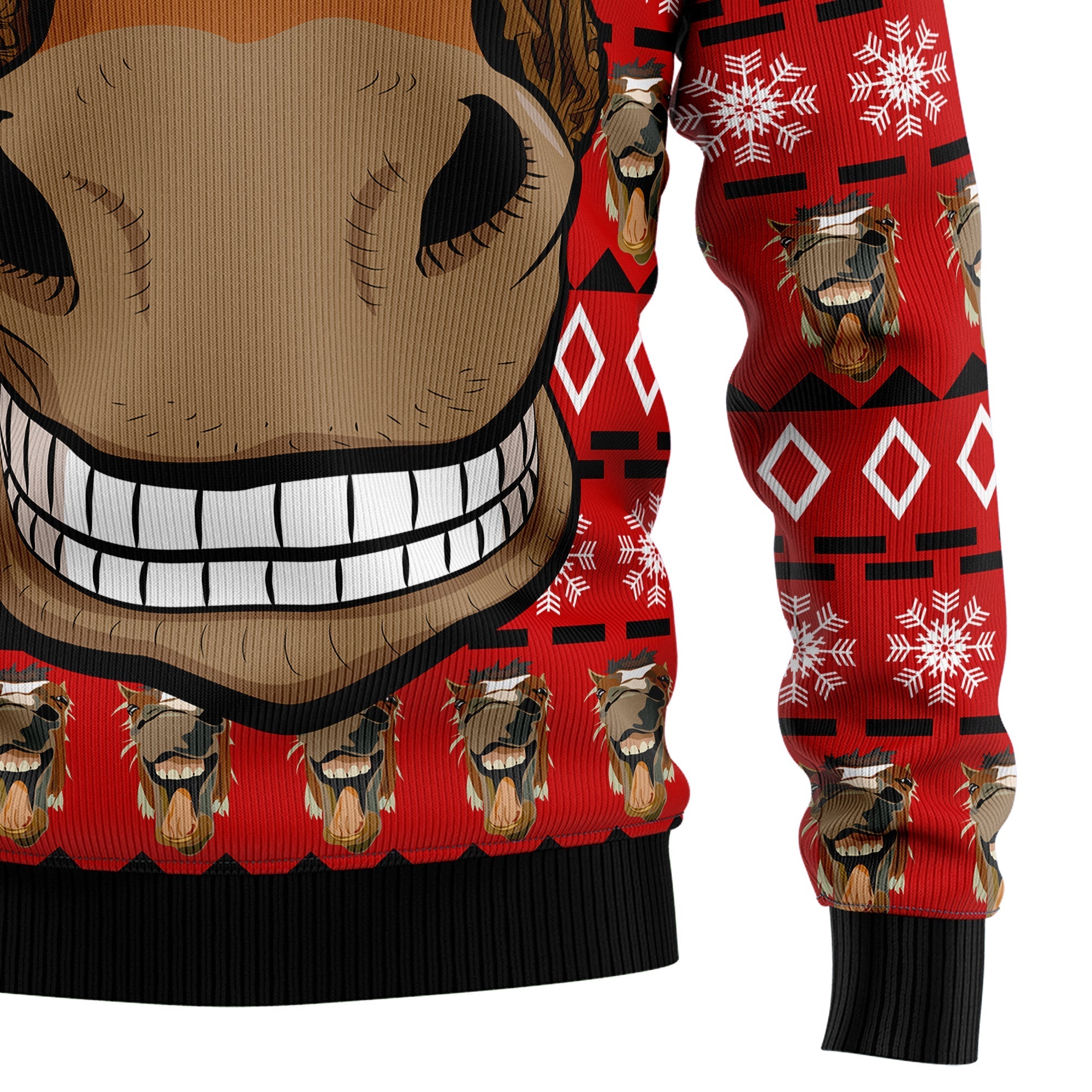 Funny Christmas Horse Ugly Sweater for Holiday Cheer