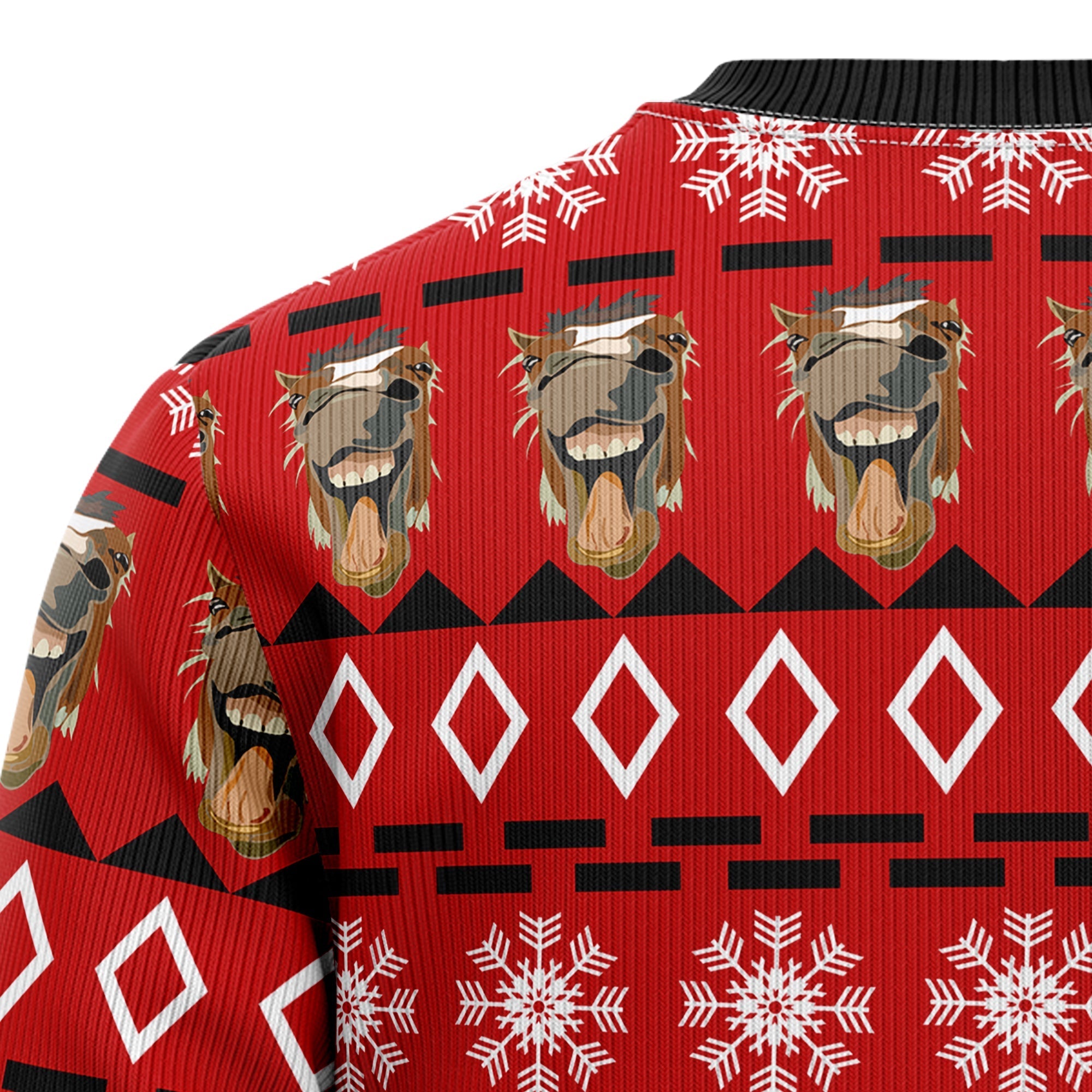 Funny Christmas Horse Ugly Sweater for Holiday Cheer