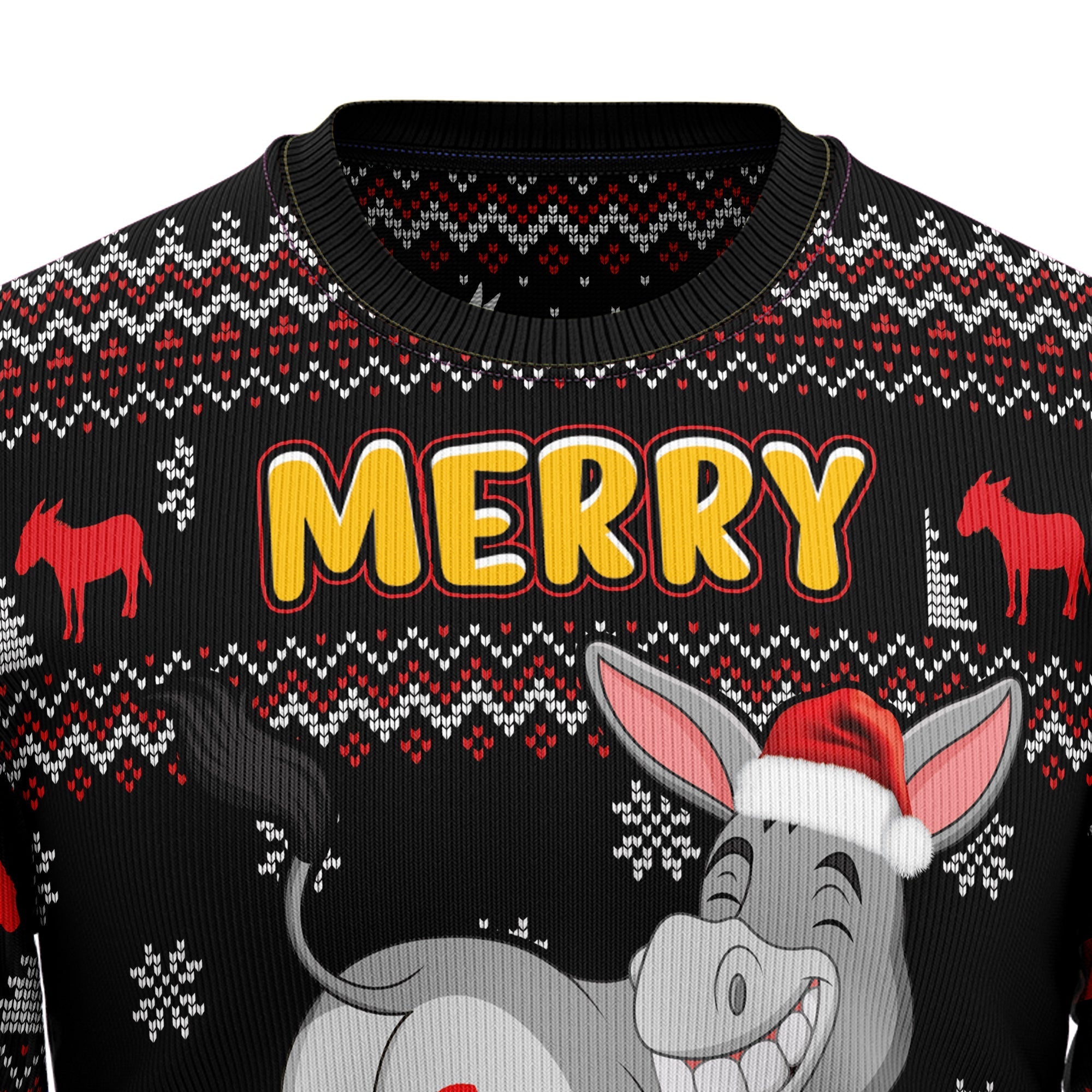 Funny Donkeys Merry Christmas Sweater – Ugly Holiday Sweater Gift