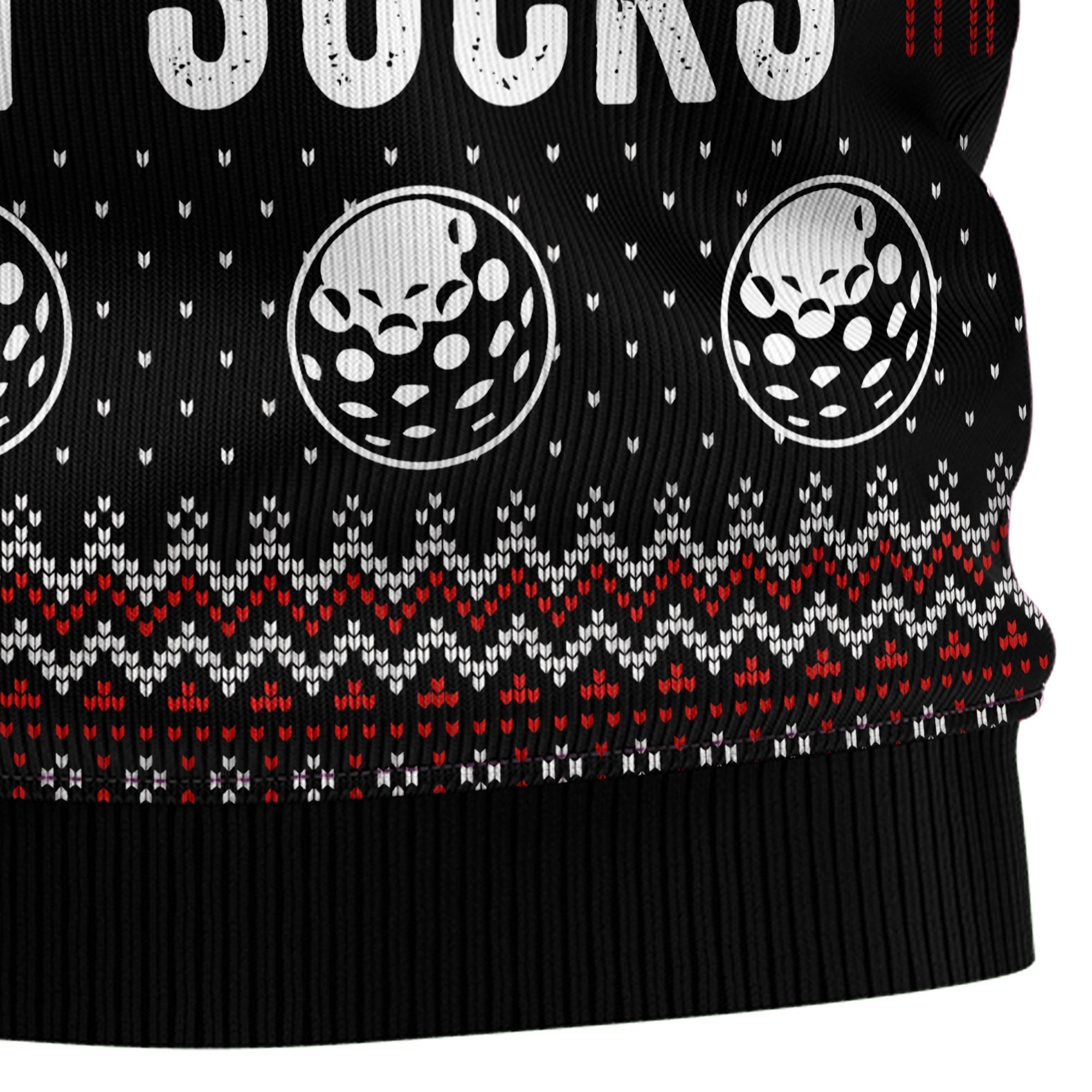 Funny Golf Sucks Ugly Christmas Sweater – Perfect Holiday Apparel for Golf Lovers