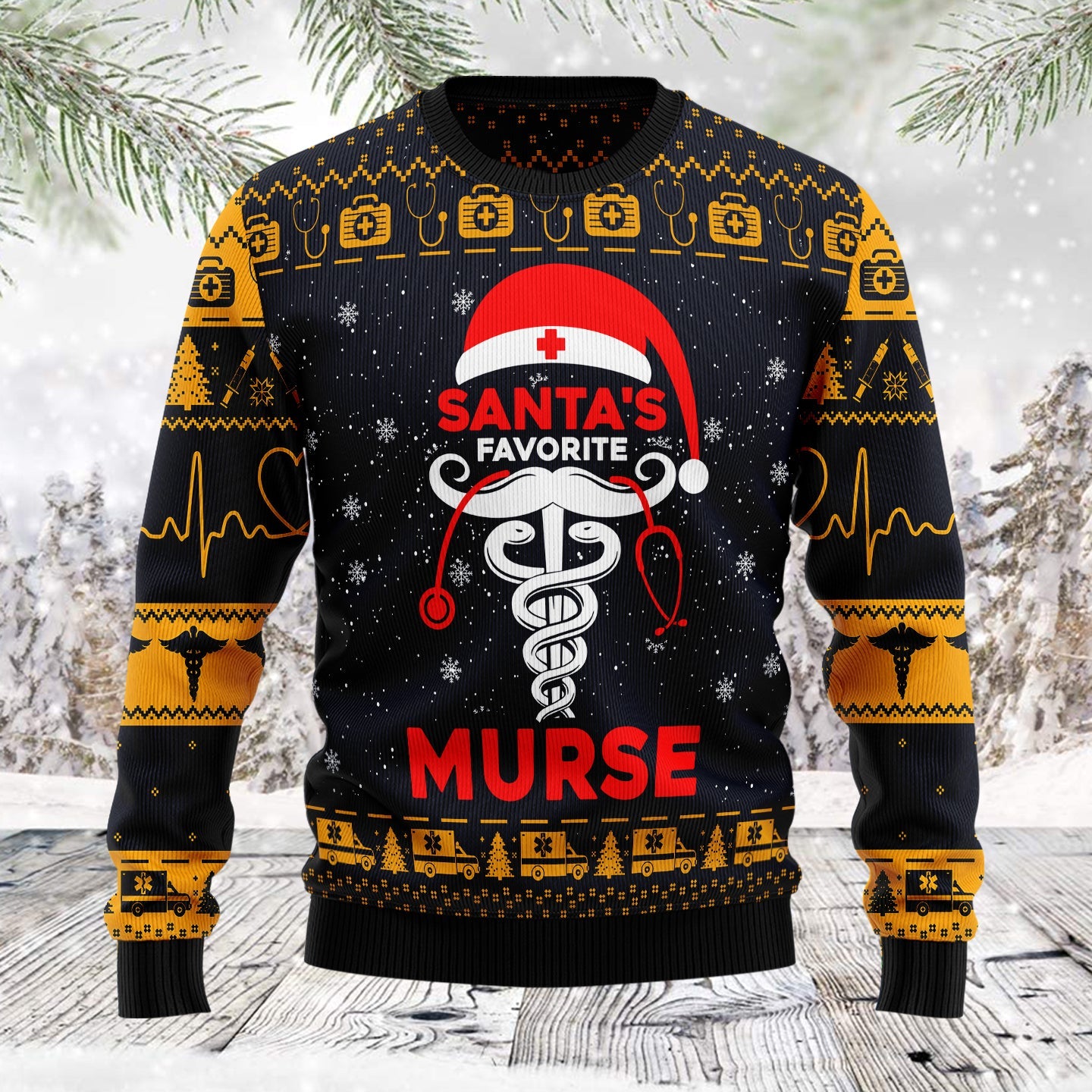 funny santas favorite ugly christmas sweater for men and women bwstn