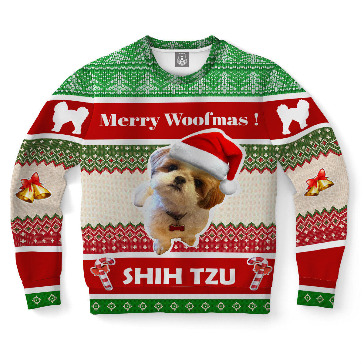 funny shih tzu dog ugly christmas sweater for pet lovers fqe0v