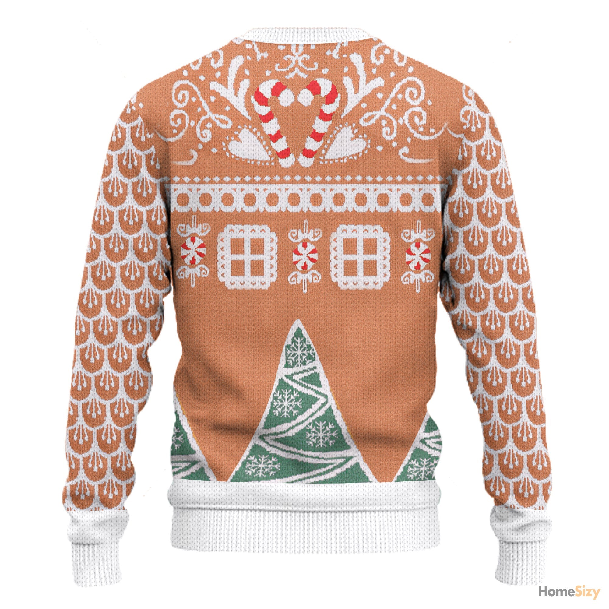 Gingerbread House Holiday Ugly Sweater for Christmas Festivities