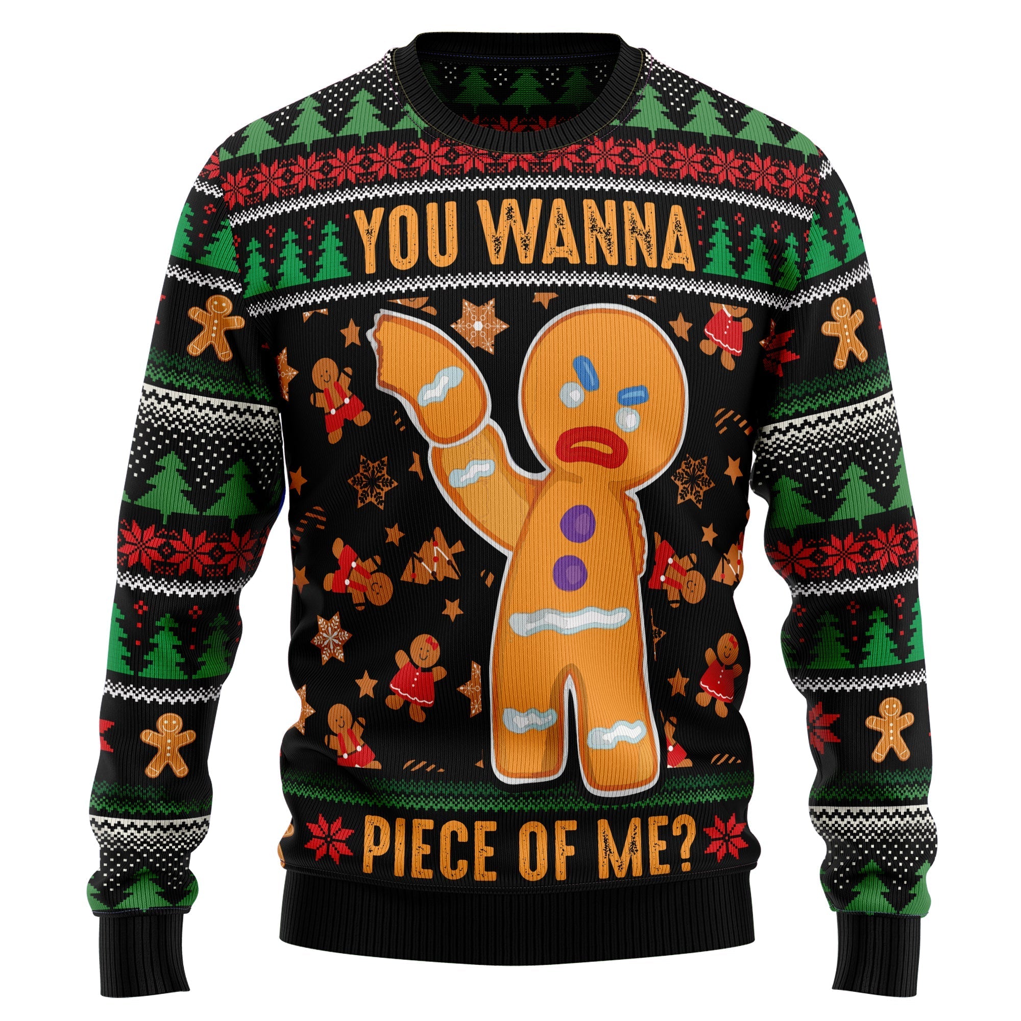 gingerbread man christmas ugly sweater for holiday cheer 0mg9n