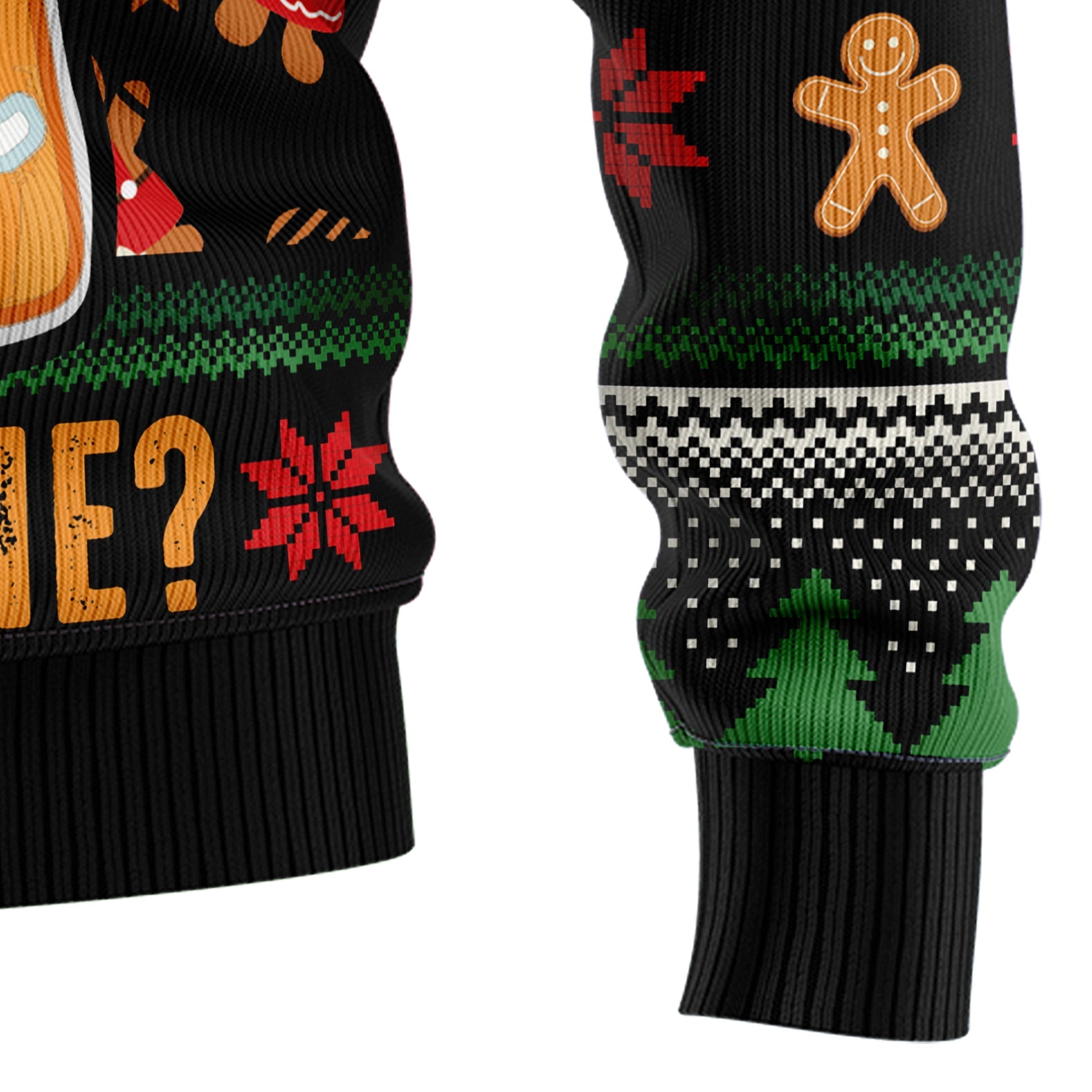 Gingerbread Man Christmas Ugly Sweater for Holiday Cheer