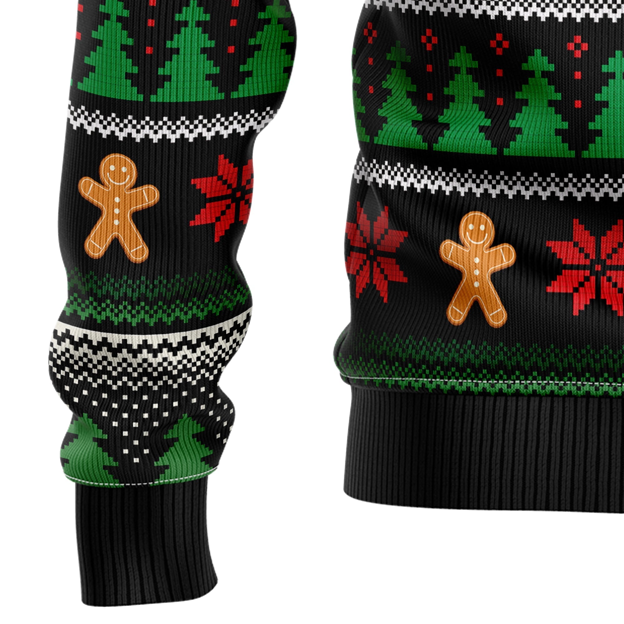 Gingerbread Man Christmas Ugly Sweater for Holiday Cheer