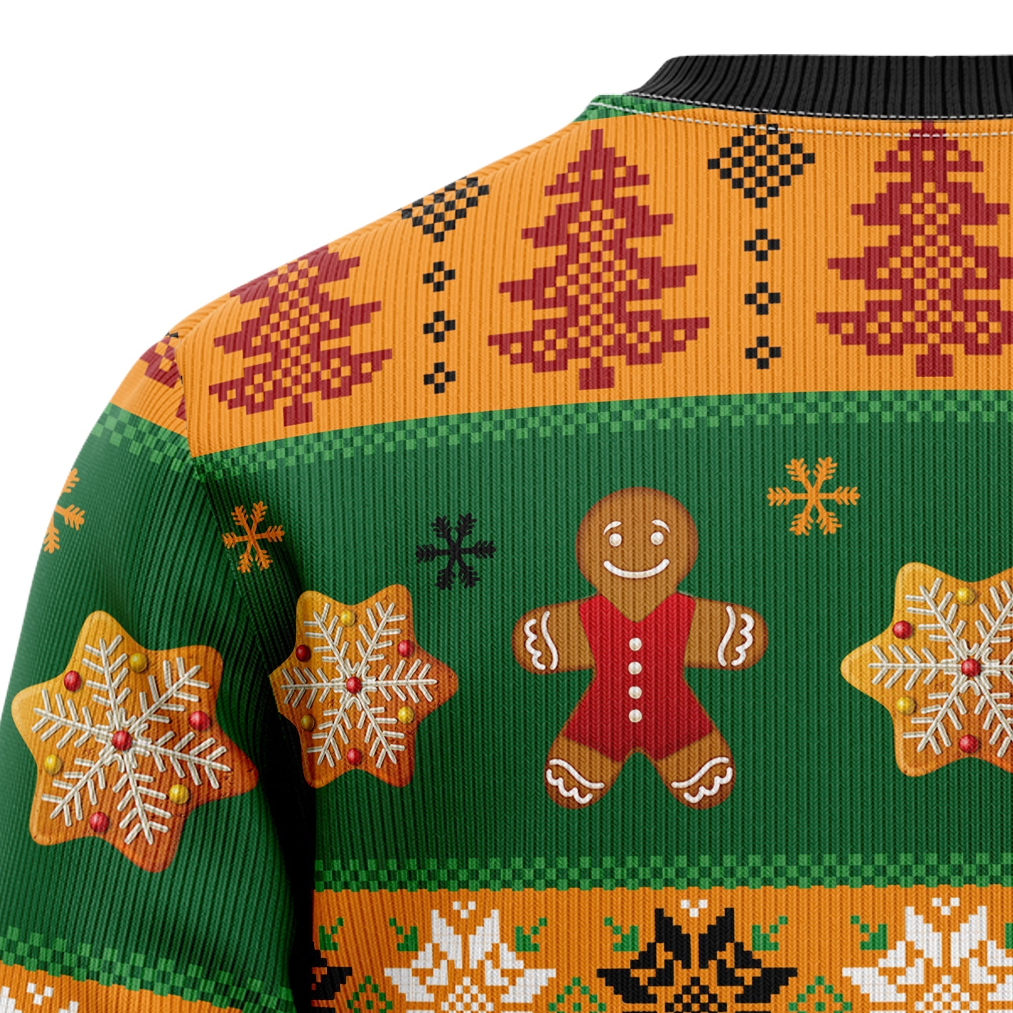 Gingerbread Oh Snap Ugly Christmas Sweater for Men and Women