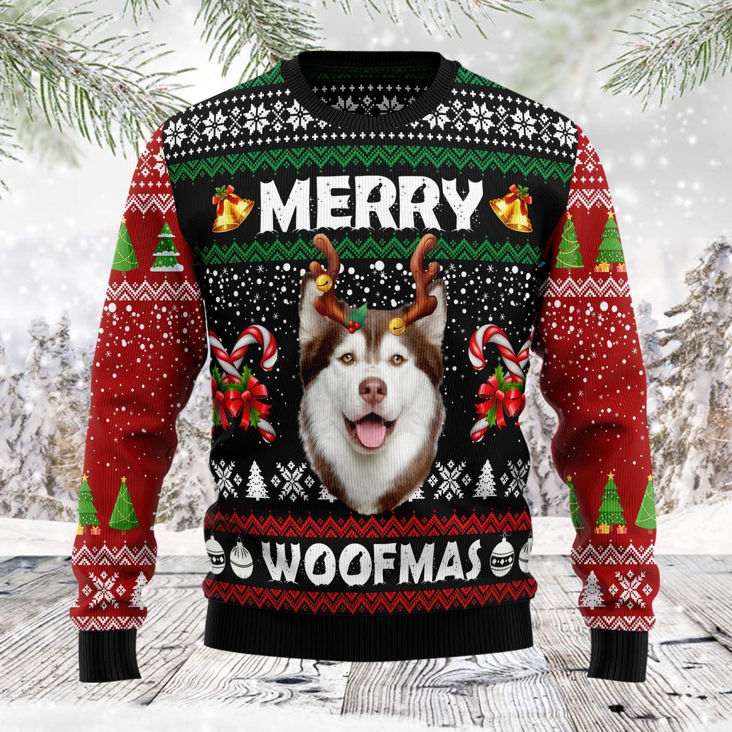 husky ugly sweater for christmas merry woofmas dog lover gift 6cn3n