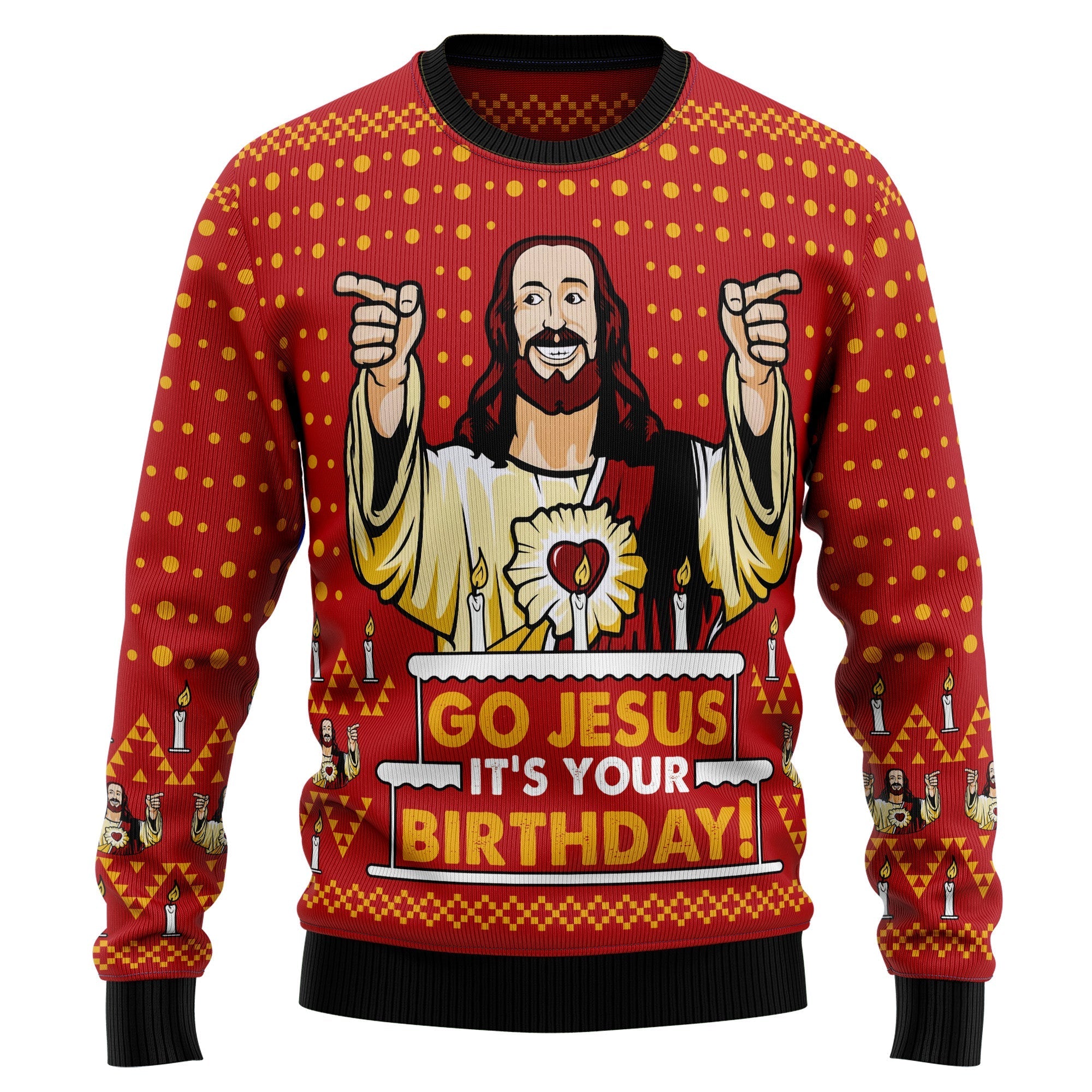 jessus birthday christmas ugly sweater for festive parties vfdb1