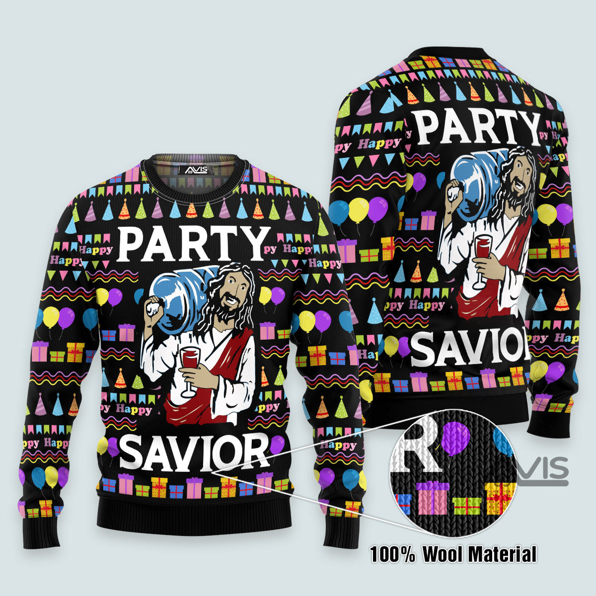 Jesus Christmas Ugly Sweater Party Apparel