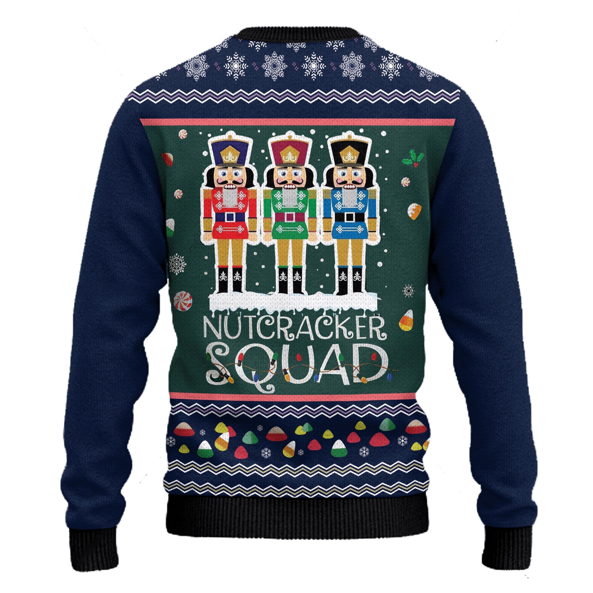 Nutcracker Squad Holiday Ugly Christmas Sweater for Men and Women