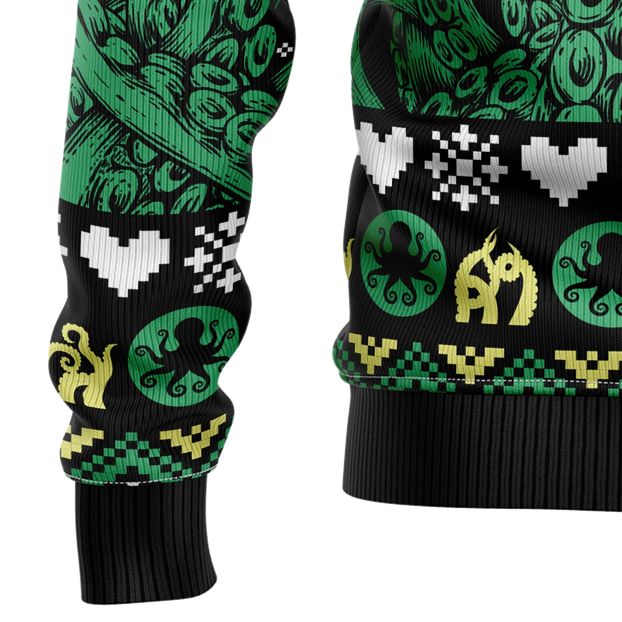 Octopus-Themed Cool Ugly Christmas Sweater for Holiday Fun