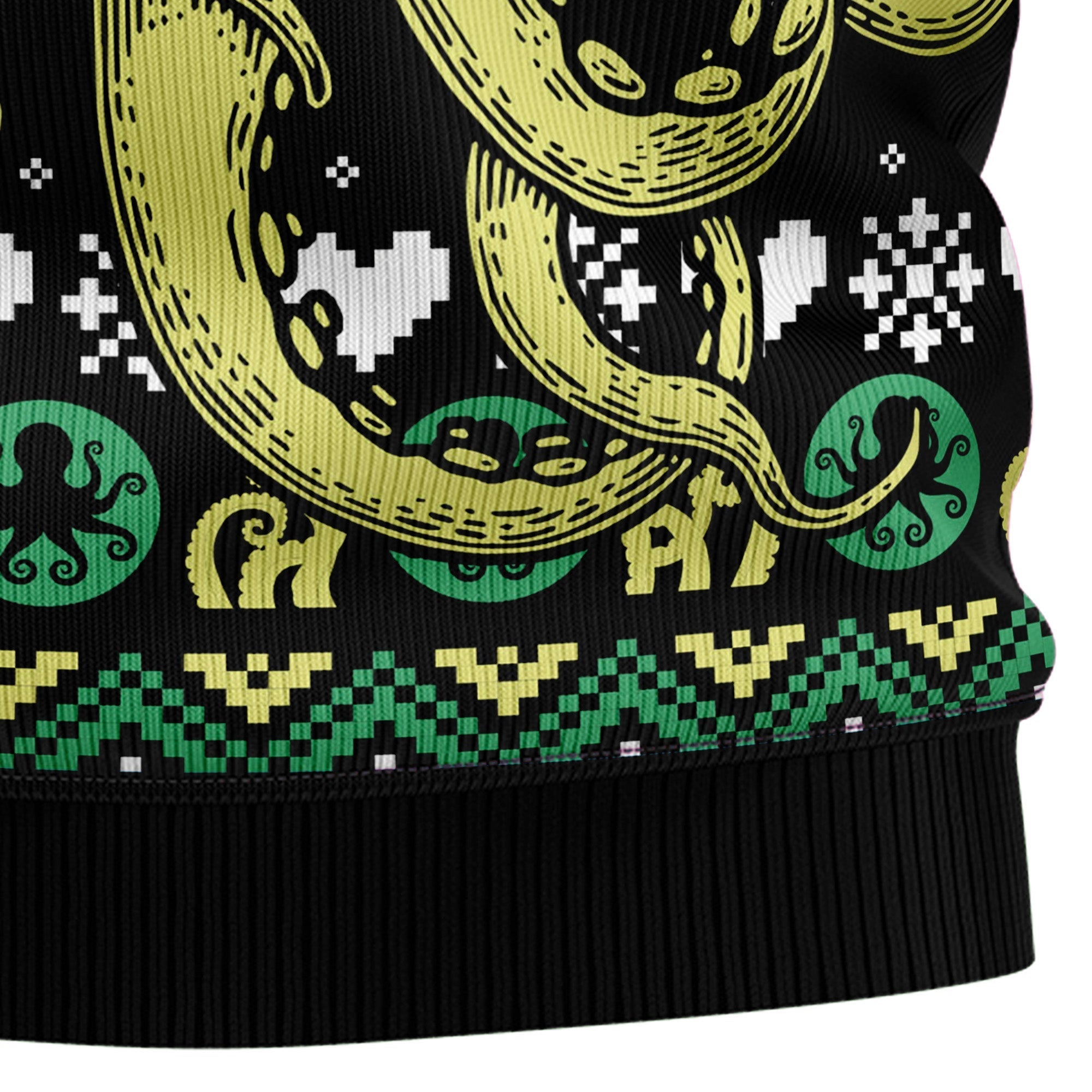 Octopus-Themed Cool Ugly Christmas Sweater for Holiday Fun