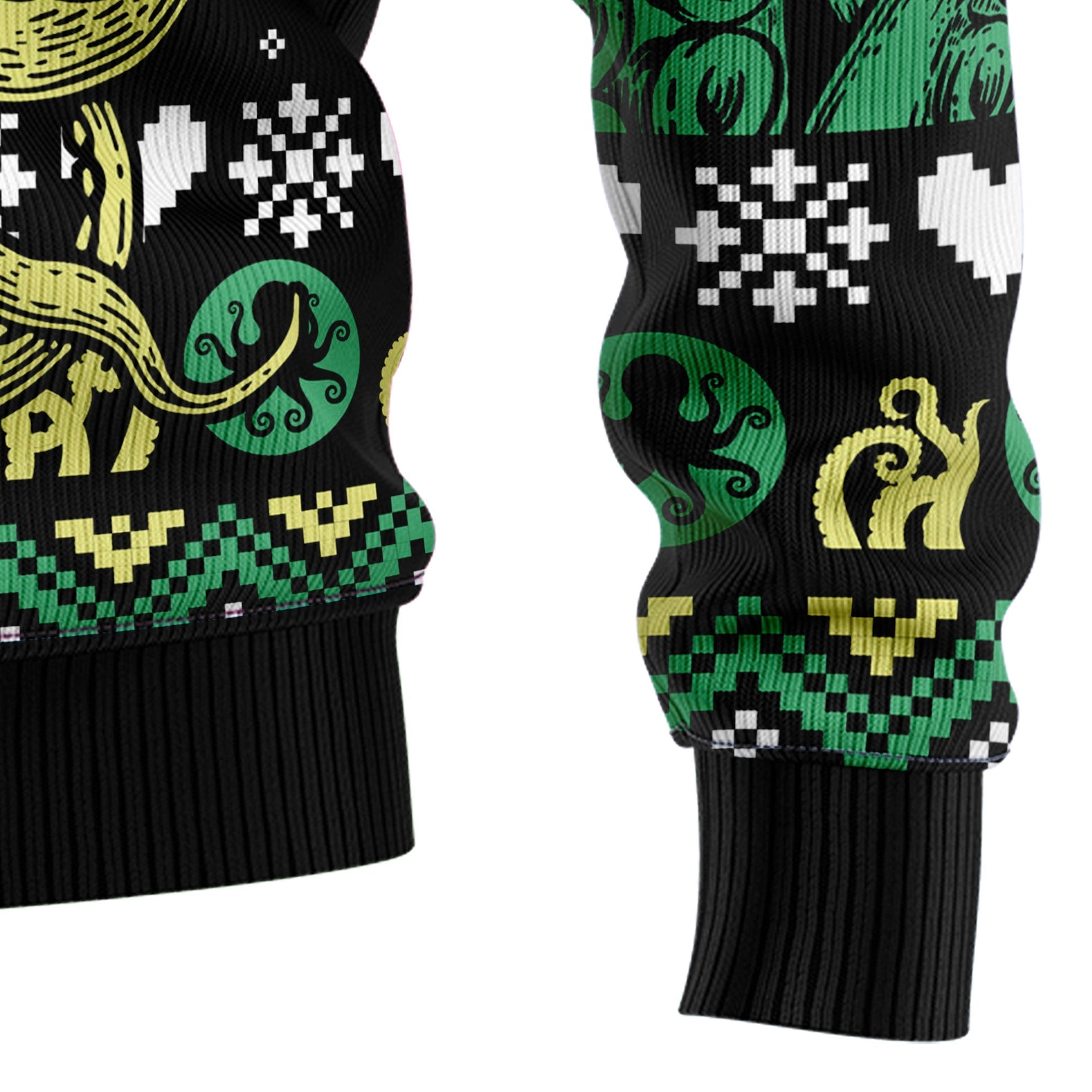 Octopus-Themed Cool Ugly Christmas Sweater for Holiday Fun