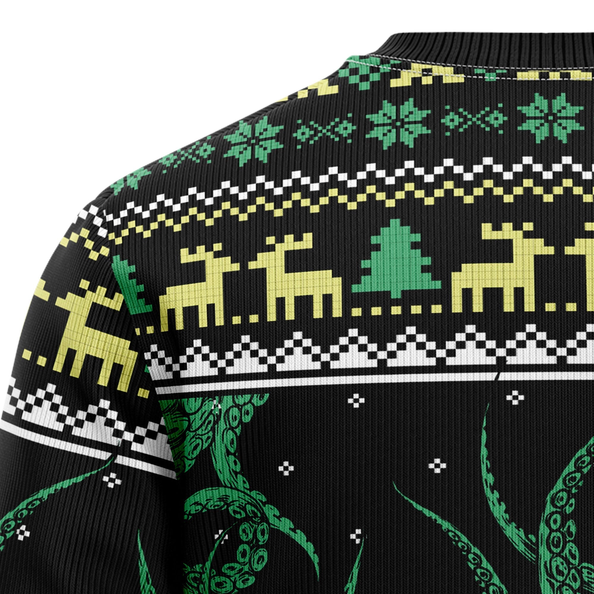 Octopus-Themed Cool Ugly Christmas Sweater for Holiday Fun