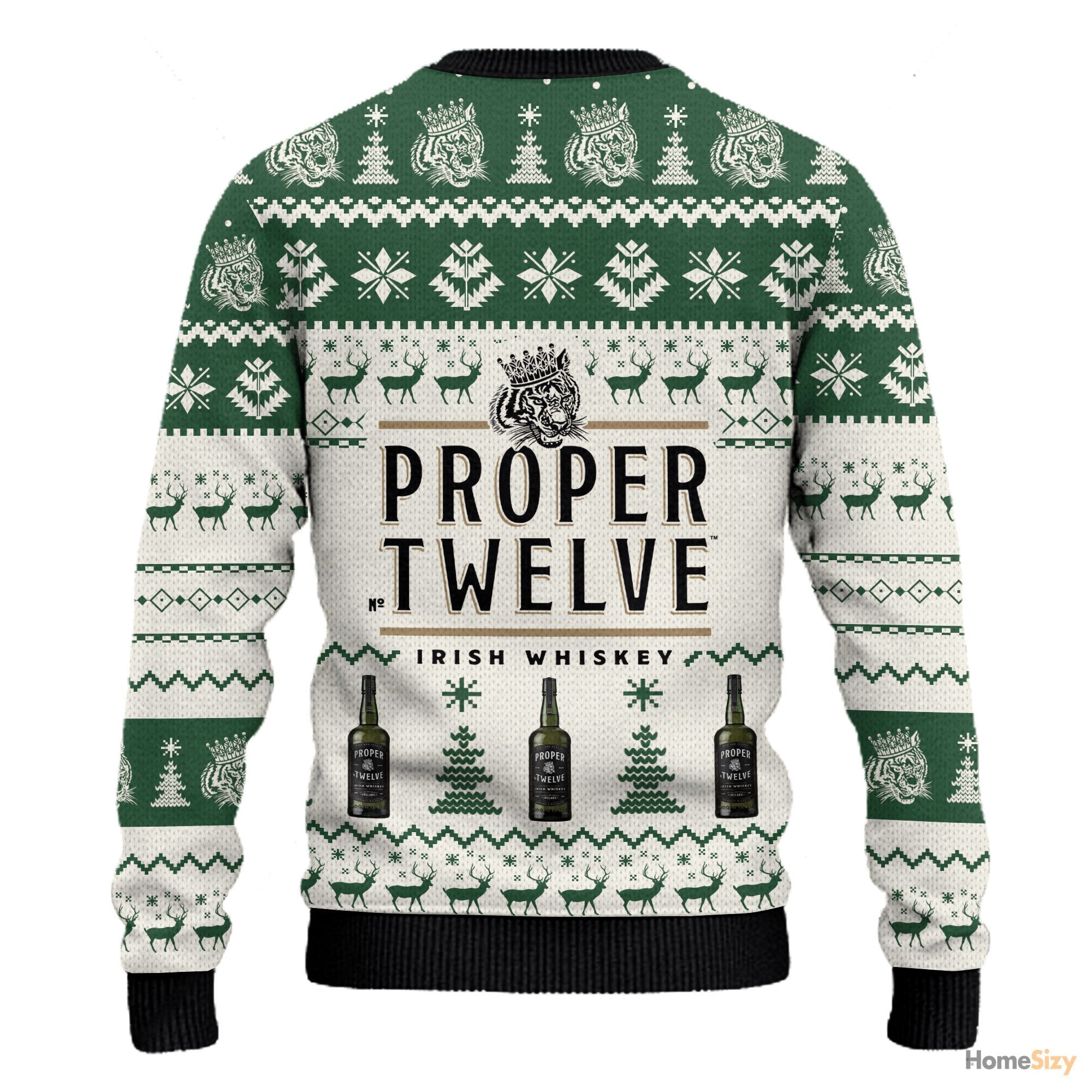 Proper Twelve Irish Whiskey Holiday Sweater for Men and Women – Festive Ugly Christmas Sweater