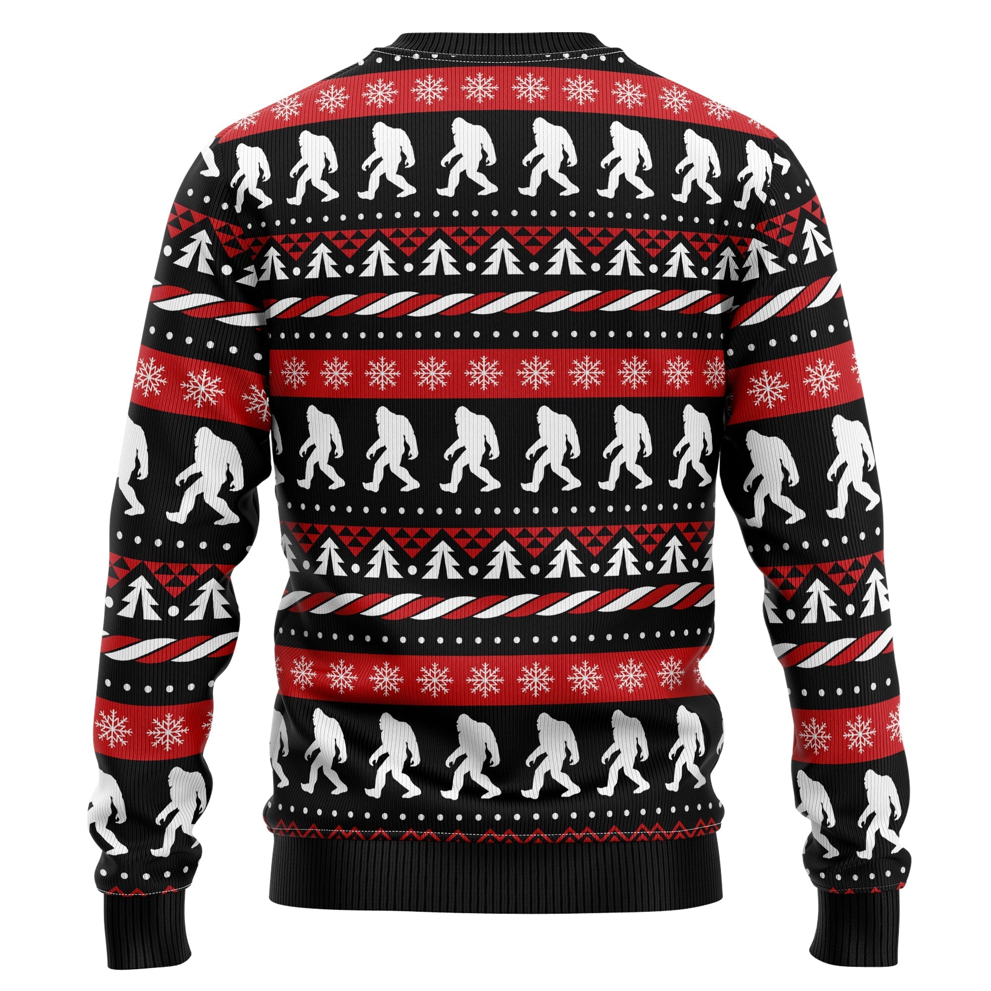 Retro Bigfoot Ugly Sweater for Christmas Parties and Holiday Celebrations