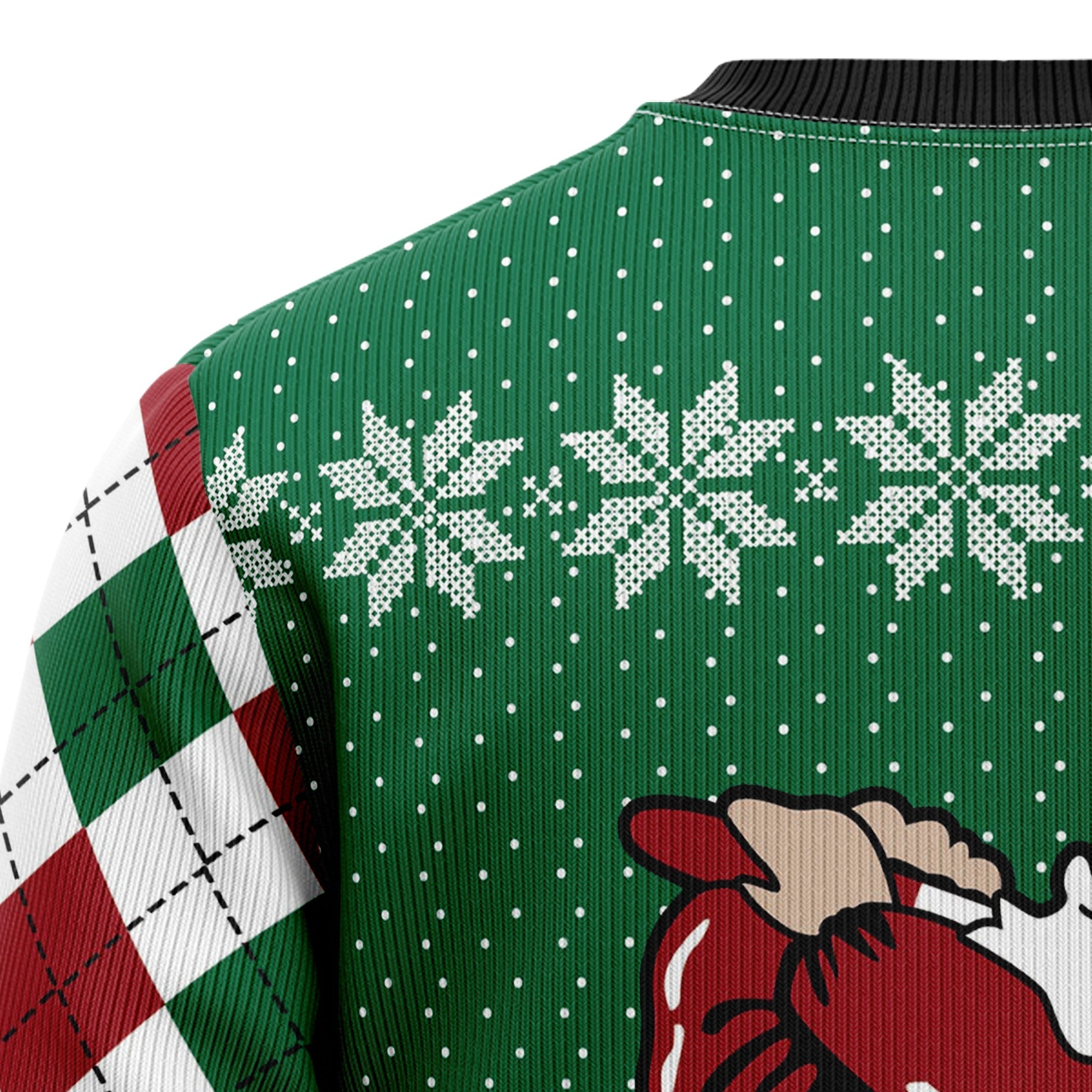 Santa Golfer Ugly Christmas Sweater