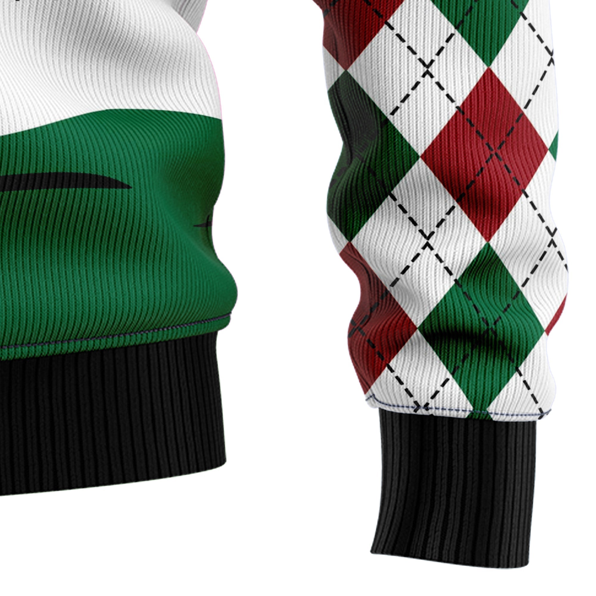 Santa Golfer Ugly Christmas Sweater