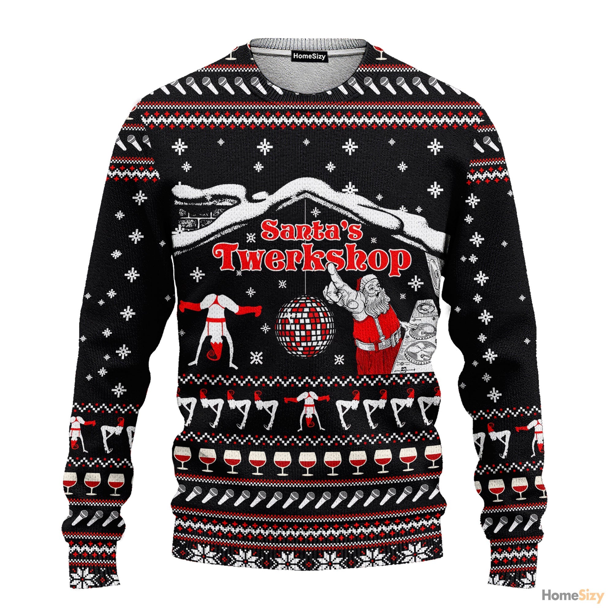 Santa’s Twerkshop Ugly Christmas Sweater â€“ Fun Holiday Gift for Xmas